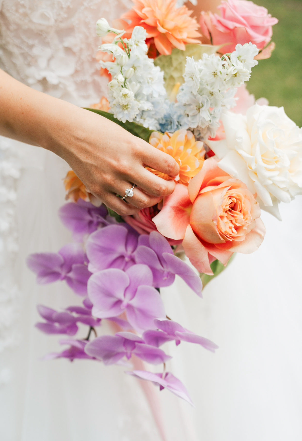 Wedding bouquet for flower preservation