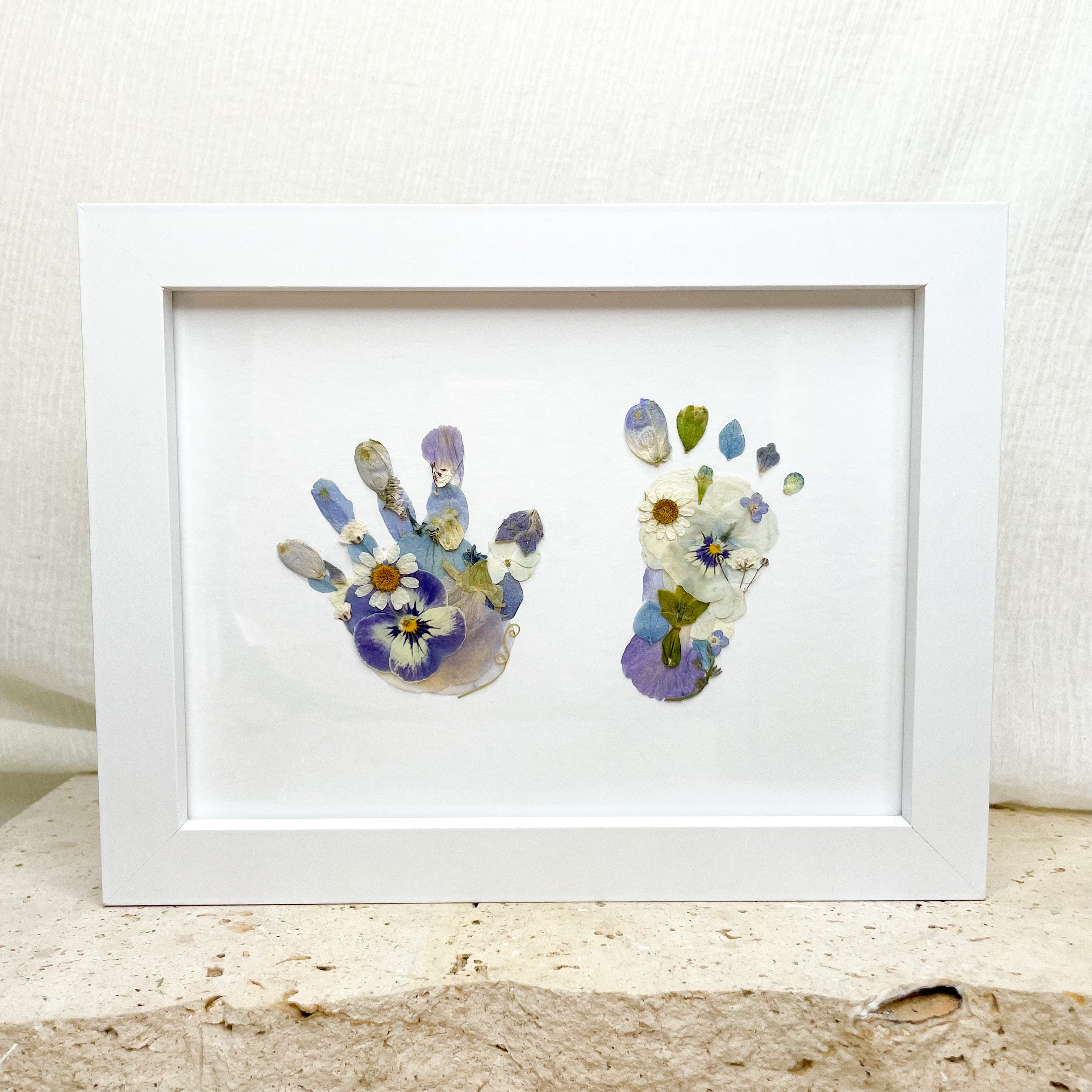 Baby Keepsake Pressed Floral Frame (Preorder)