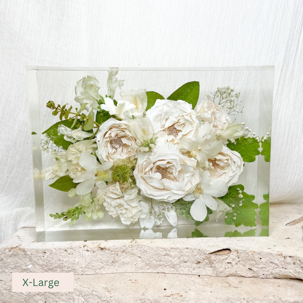 Preserved Flowers Resin Rectangles