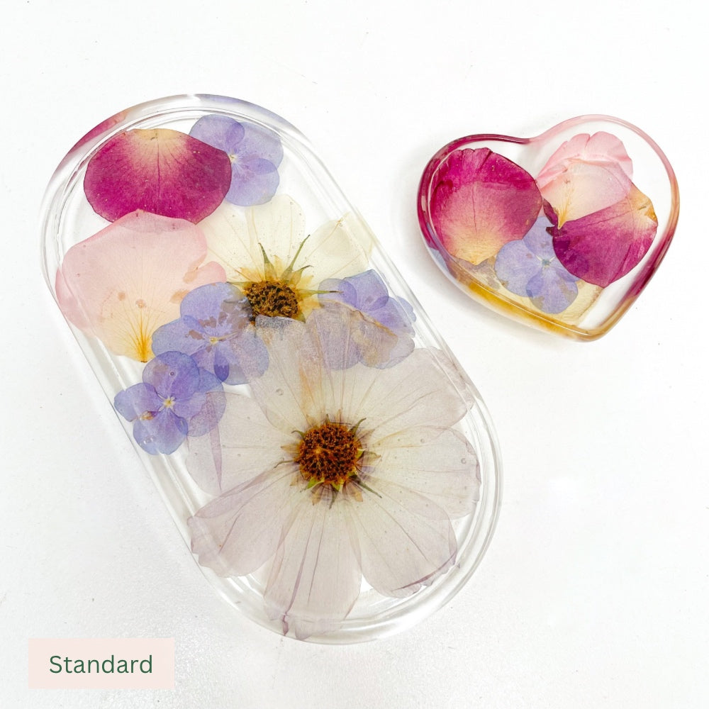 Preserved Flowers Resin Jewellery Trays