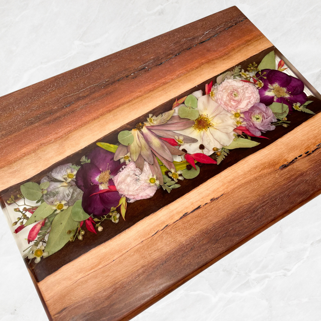 Preserved Flowers Charcuterie Boards