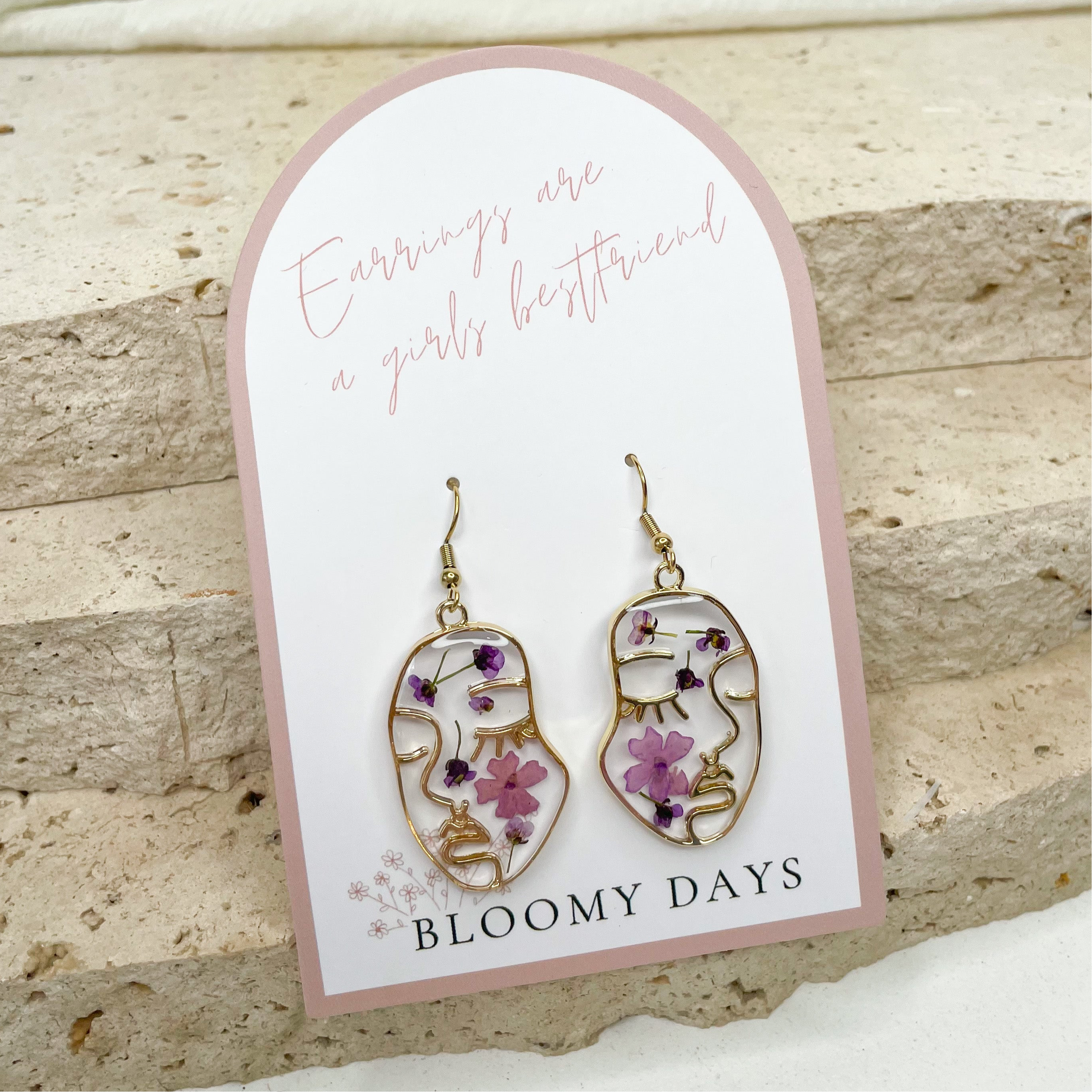 Abstract Face Earrings