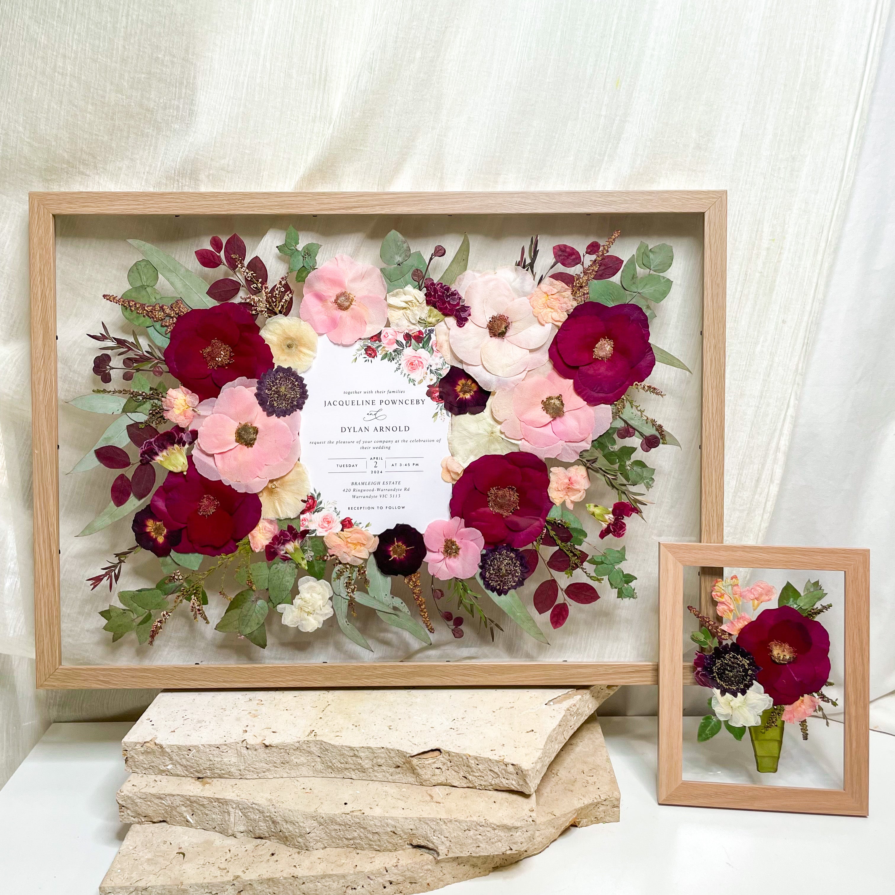 Pressed Flower Buttonhole Framing (Add on)