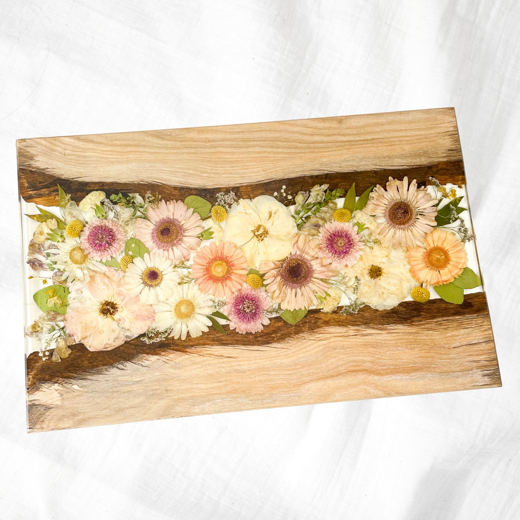 Preserved Flowers Timber Charcuterie Boards
