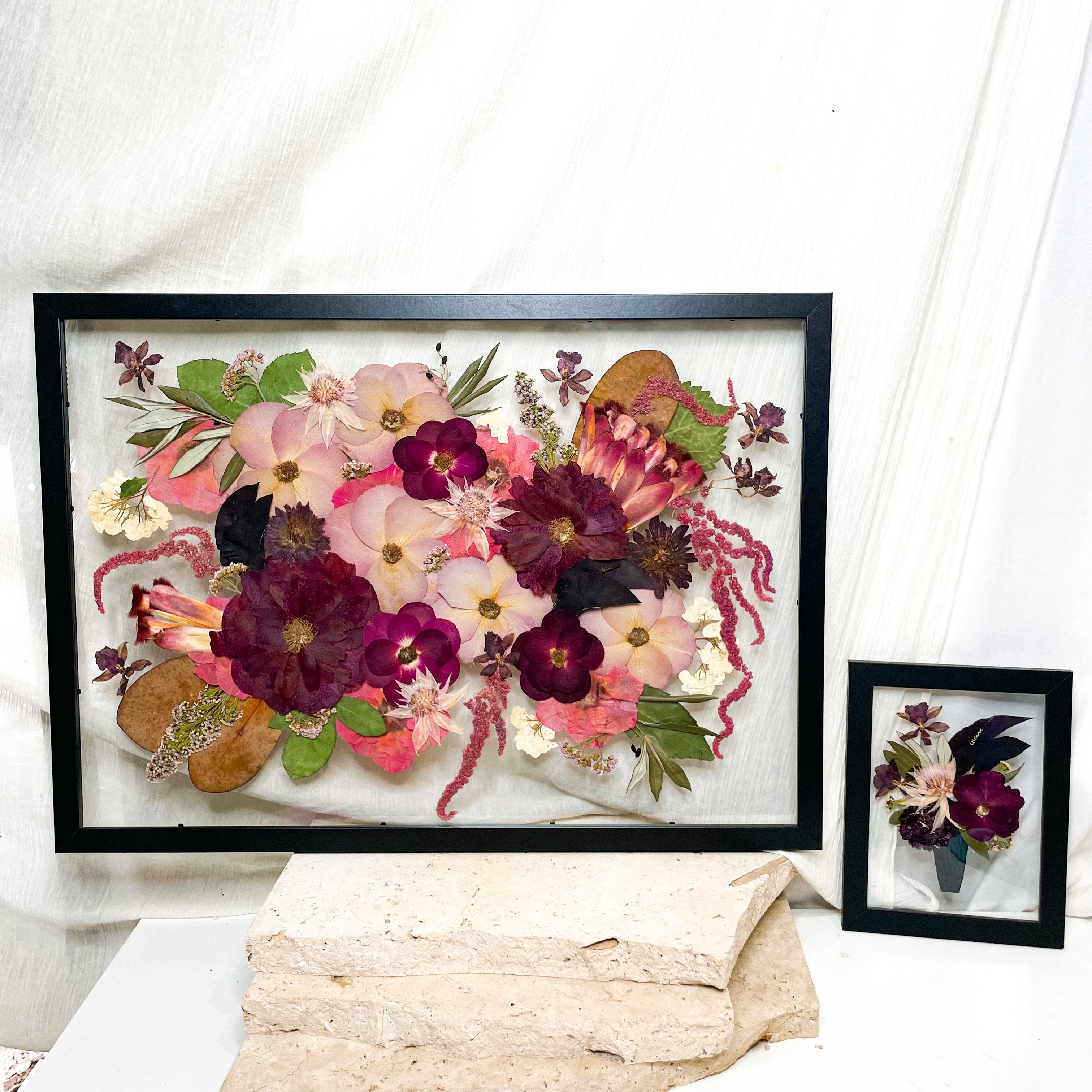 Pressed Flower Buttonhole Framing (Add on)