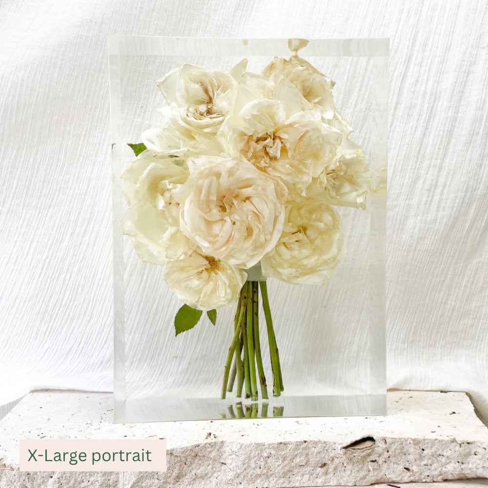 Preserved Flowers Resin Rectangles