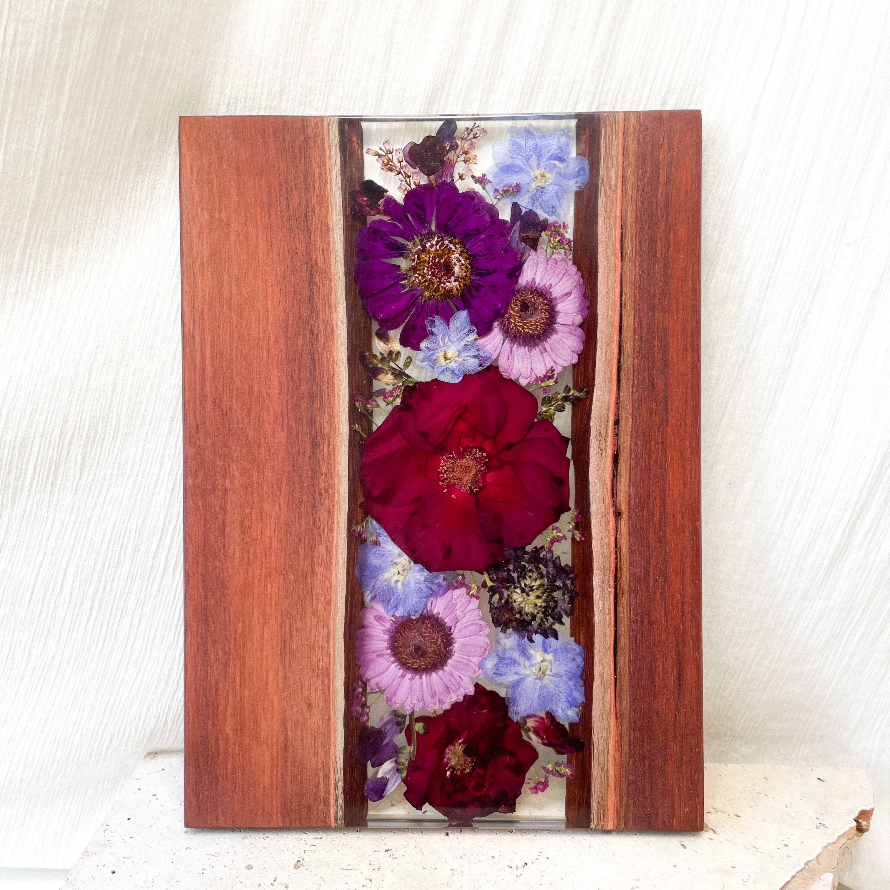 Preserved Flowers Timber Charcuterie Boards