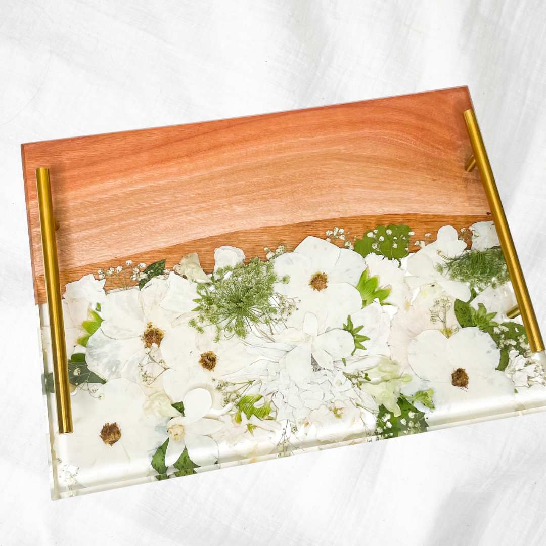 Preserved Flowers Timber Charcuterie Boards