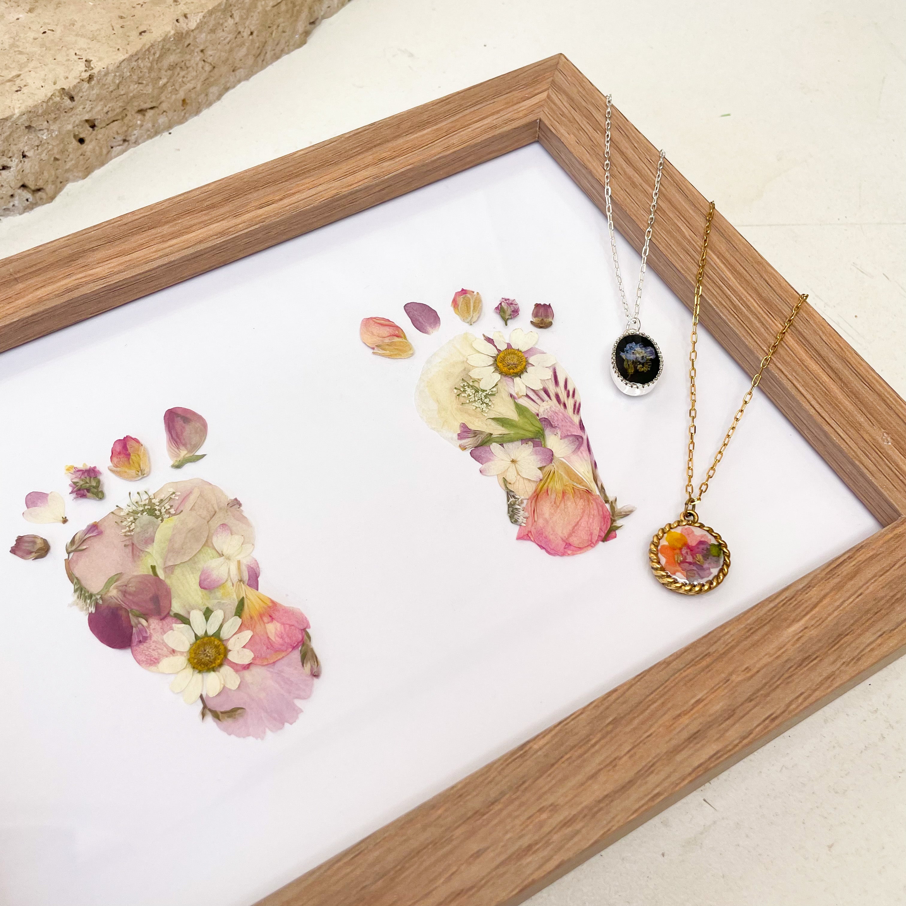 Baby Keepsake Pressed Floral Frame (Preorder)