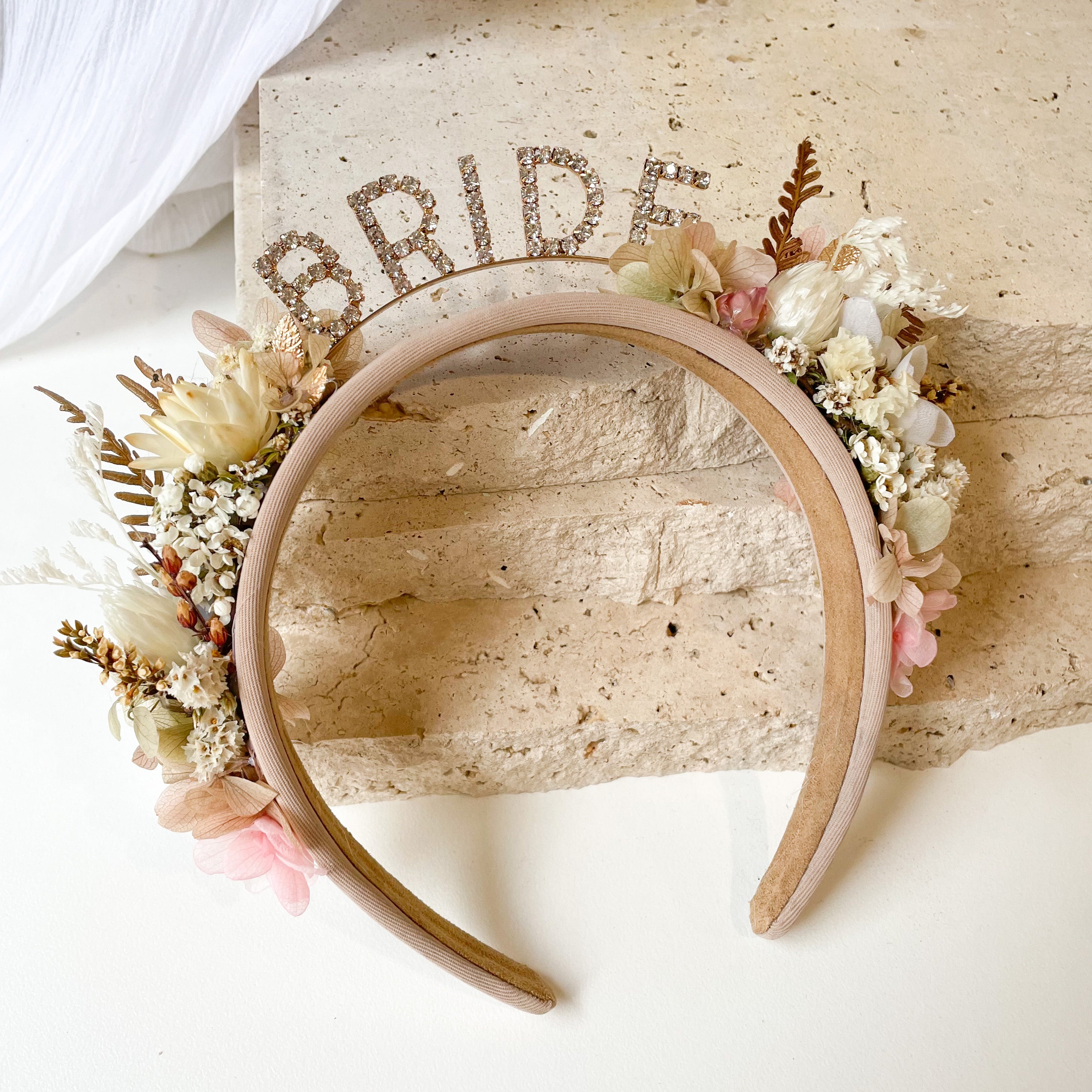 Nude Bride Headband