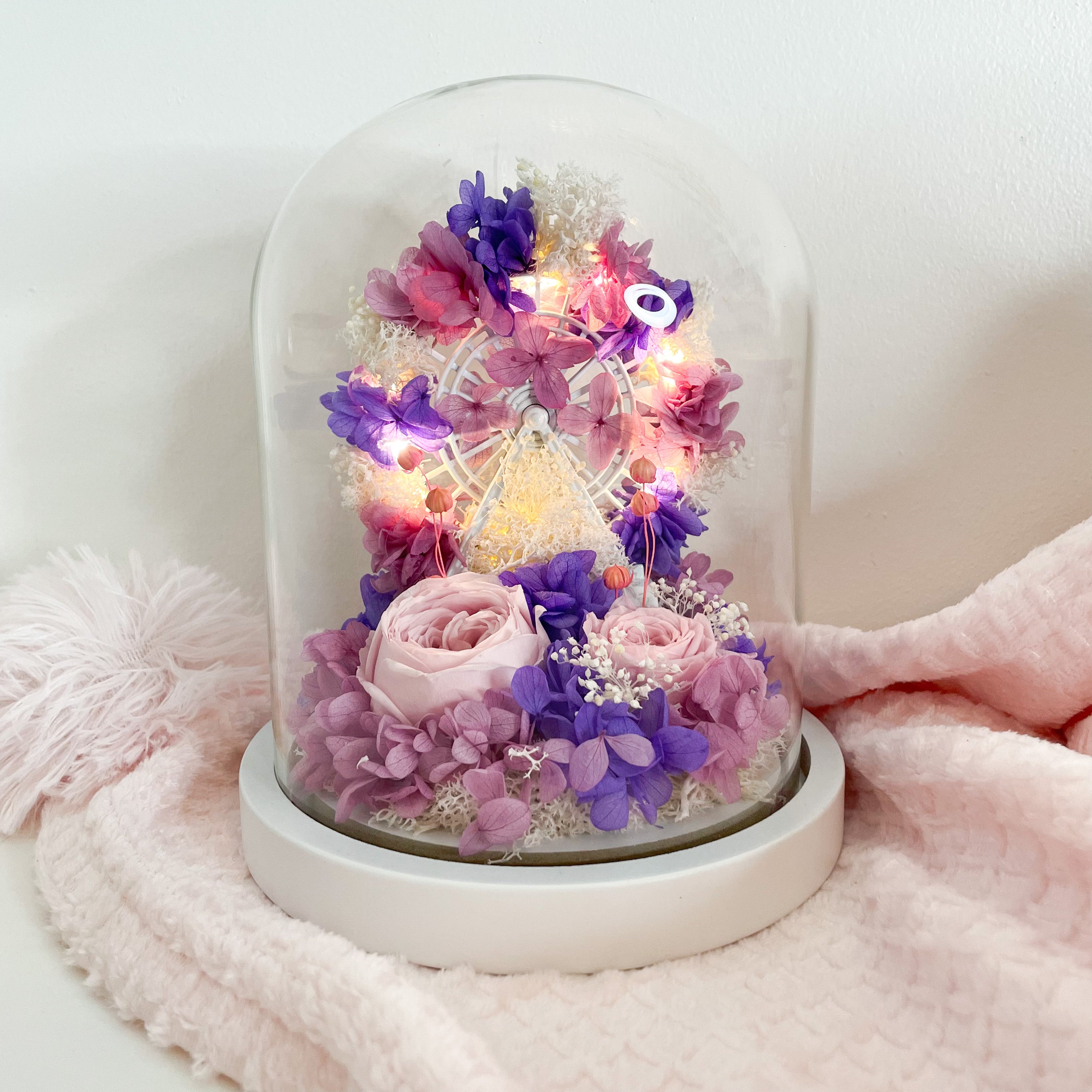 Ferris Wheel Light Up Dome - Purple