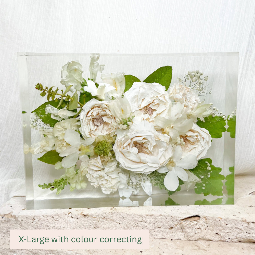 Preserved Flowers Resin Rectangles