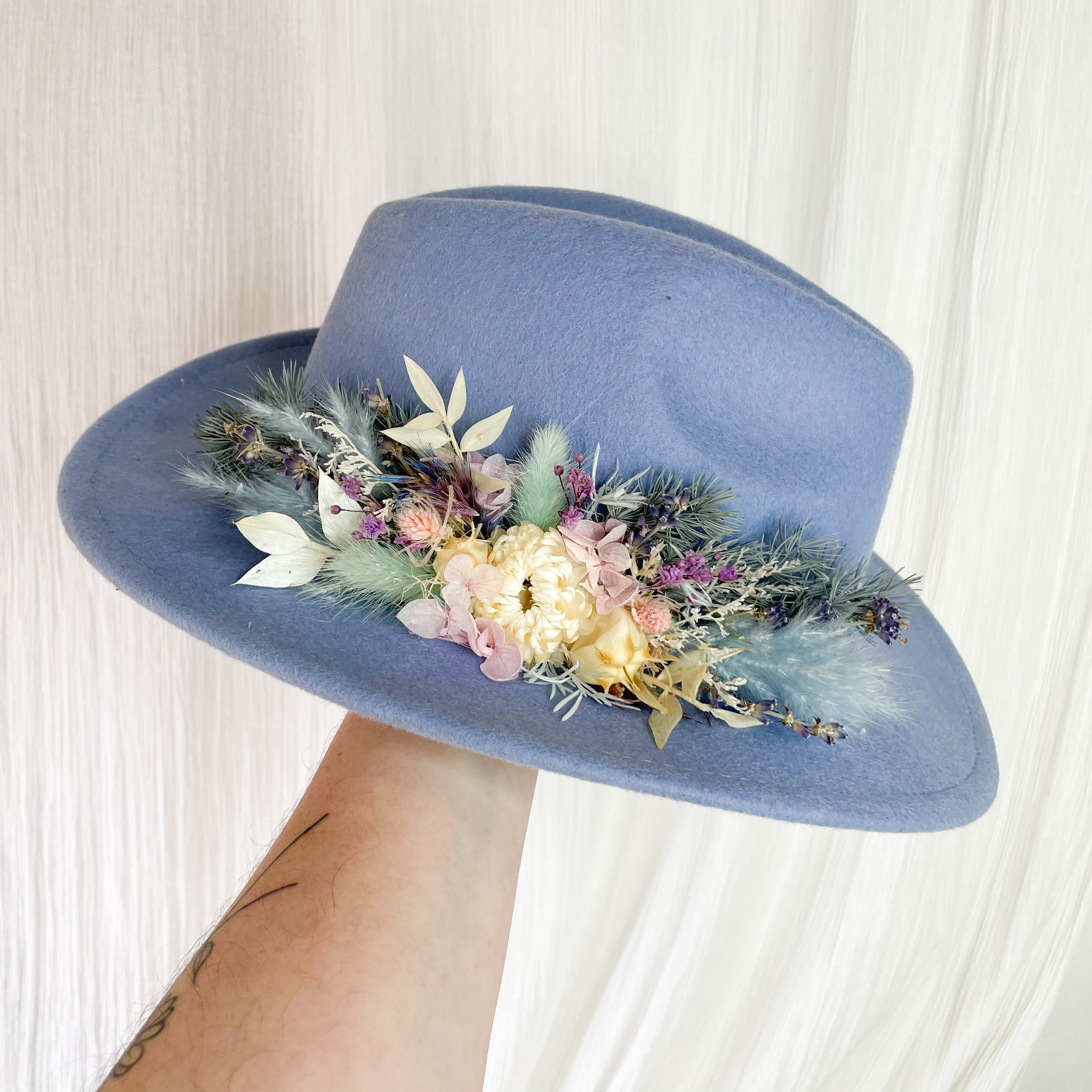 Blue Kids Floral Hat