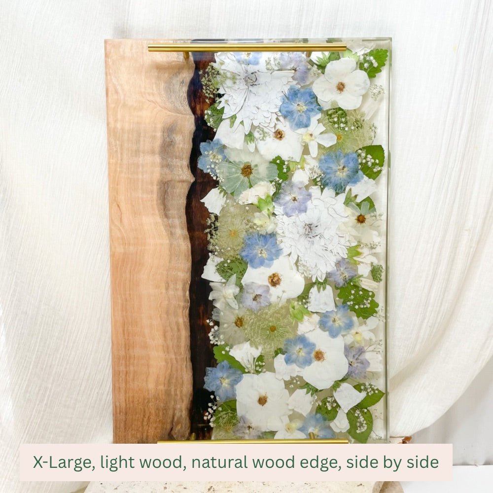 Preserved Flowers Timber Charcuterie Boards