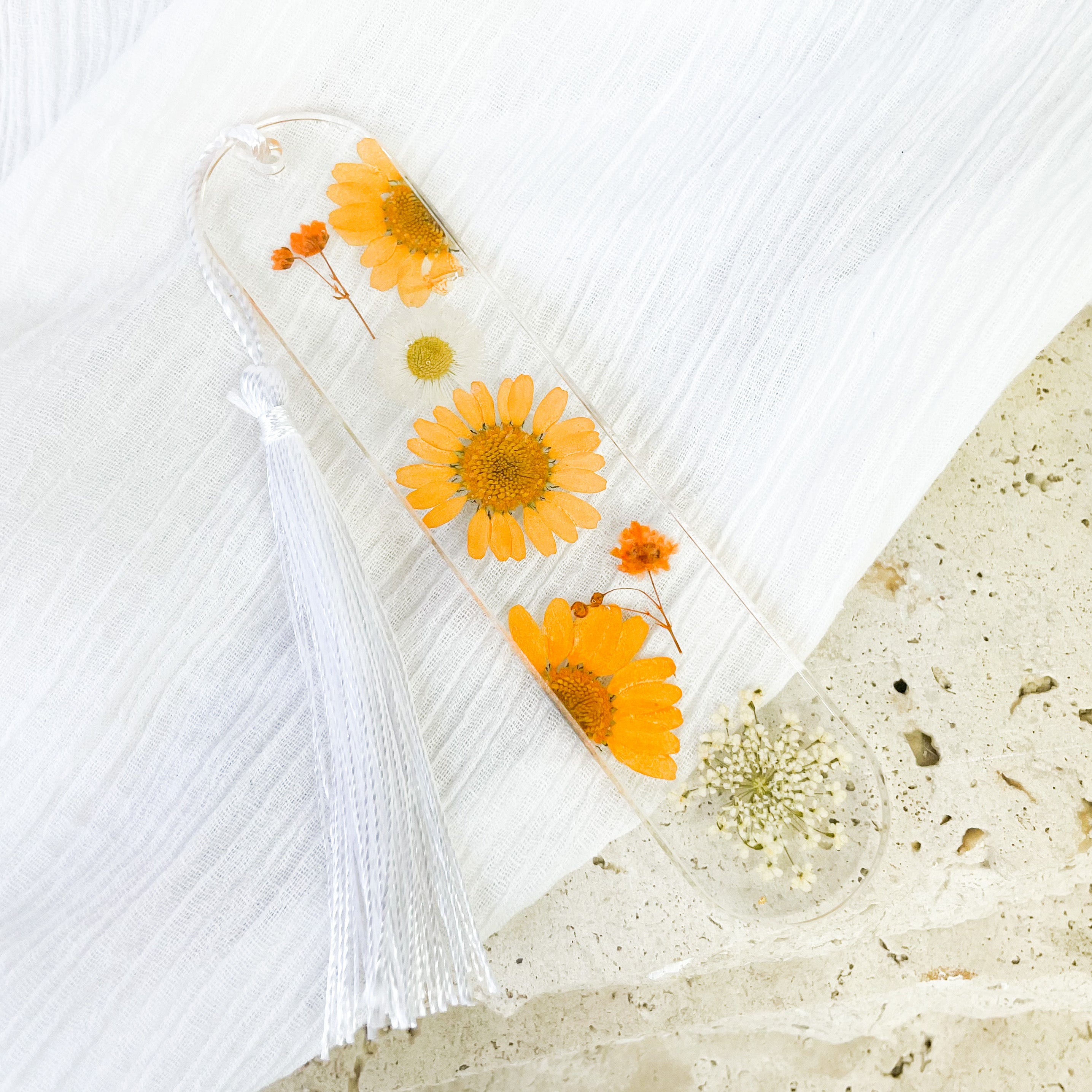 Orange Flower Bookmark