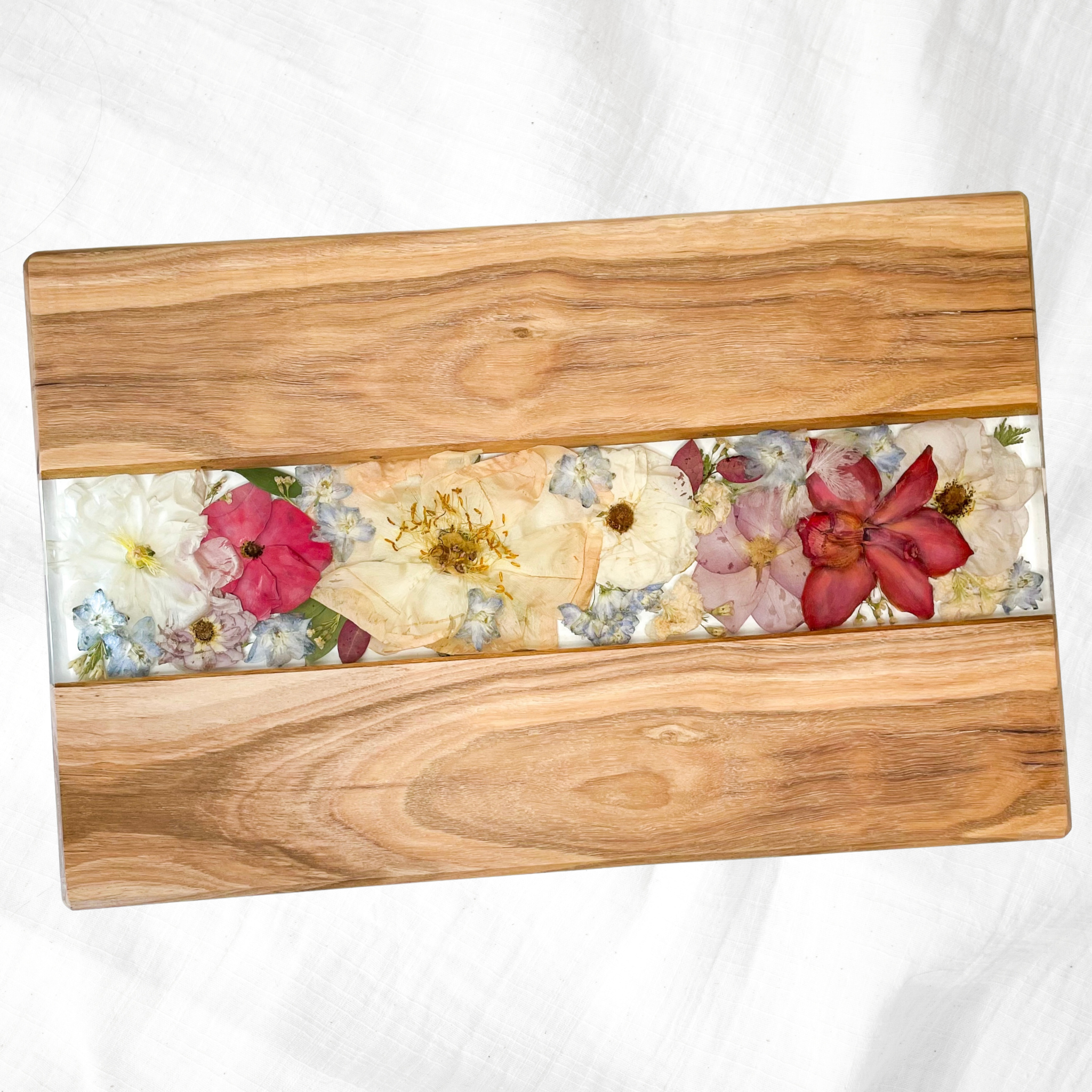 Preserved Flowers Timber Charcuterie Boards