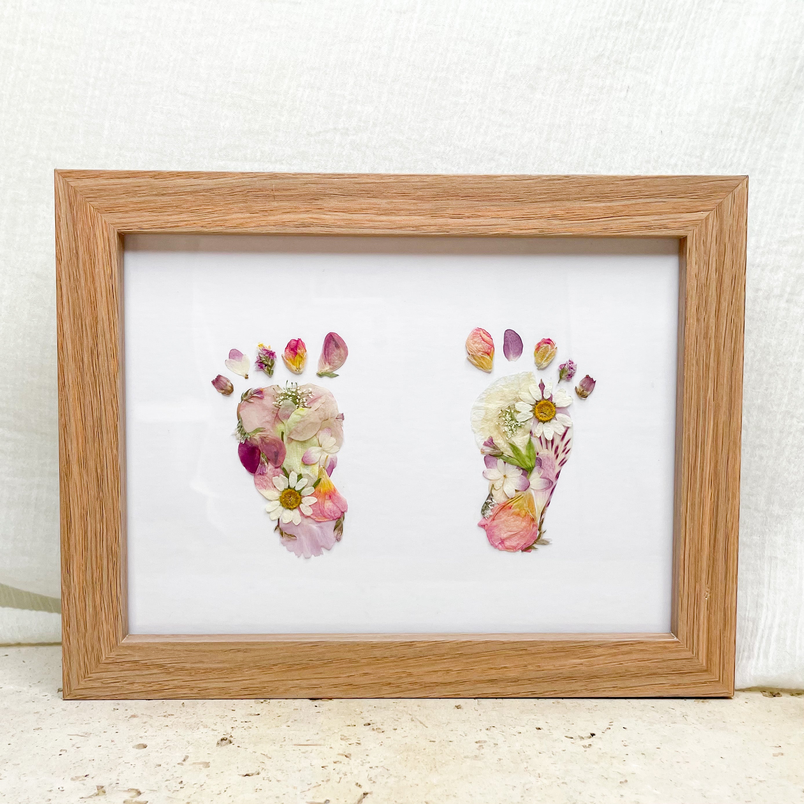 Baby Keepsake Pressed Floral Frame (Preorder)
