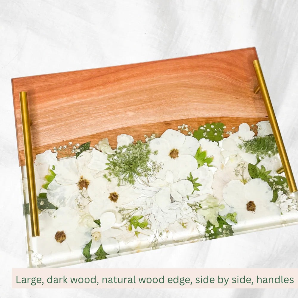 Preserved Flowers Timber Charcuterie Boards