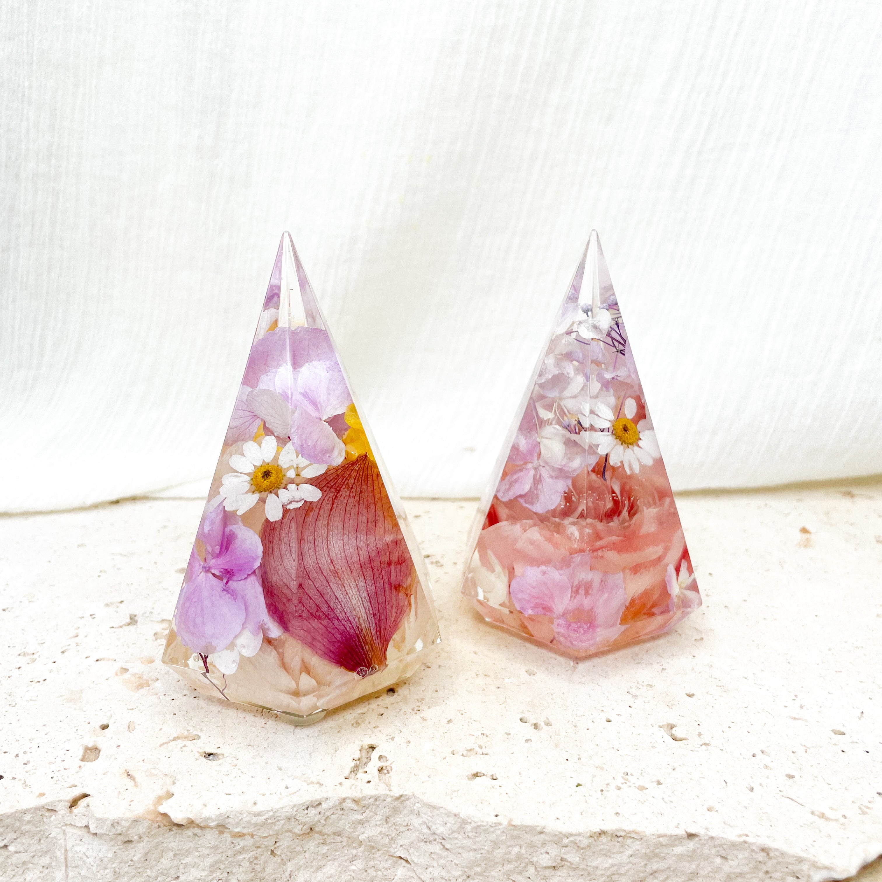 Preserved Flowers Resin Ring Holder