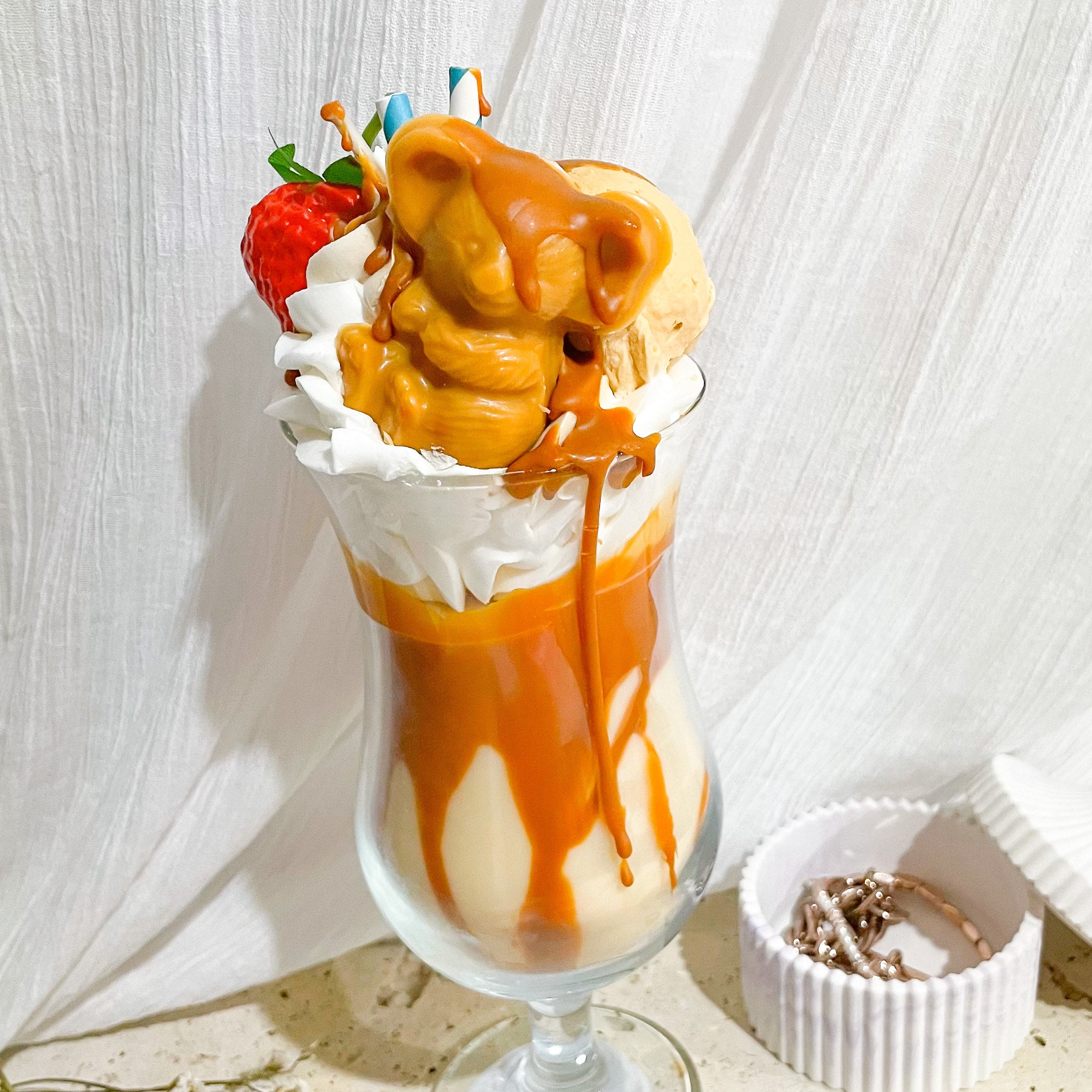 dessert candle salted caramel