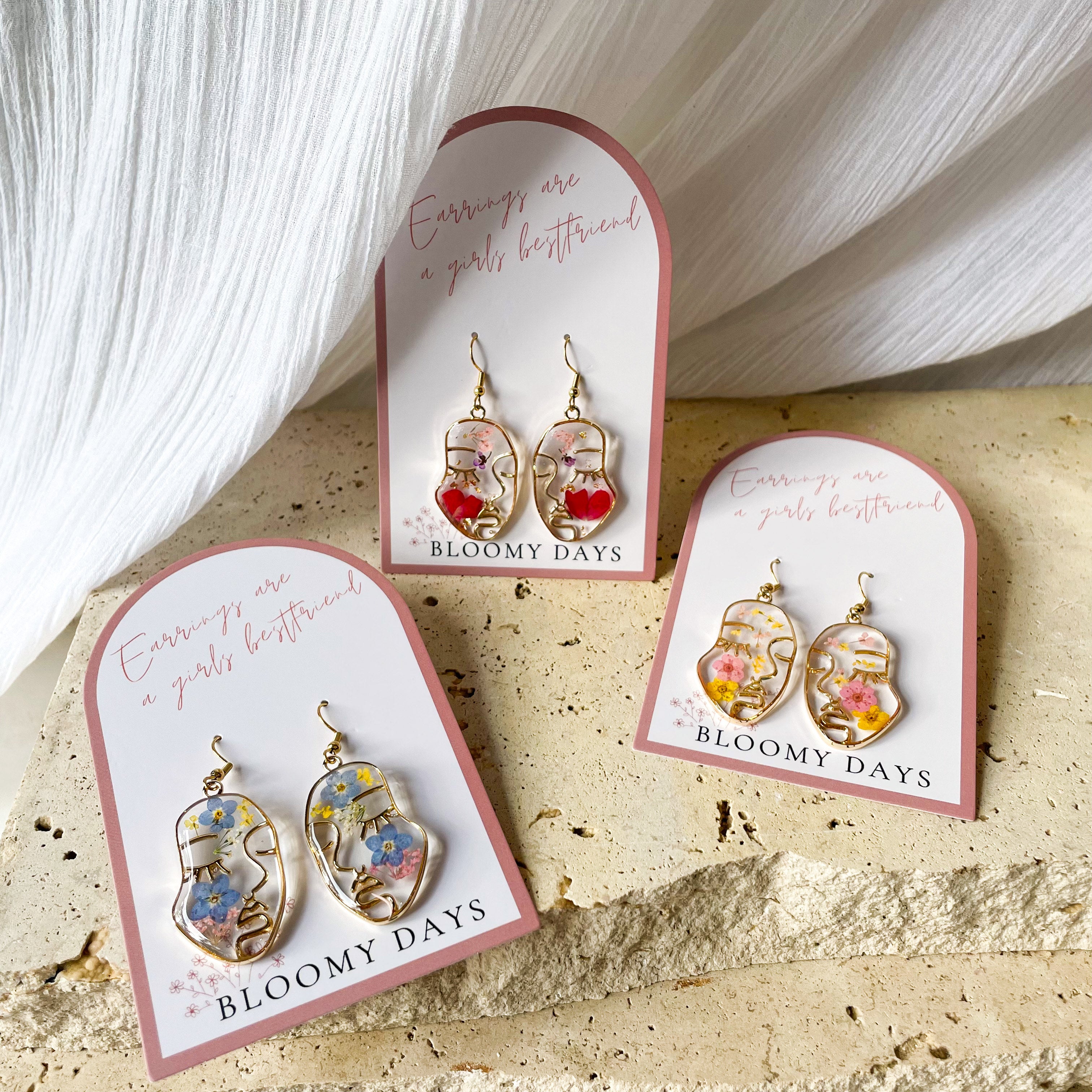 Abstract Face Earrings