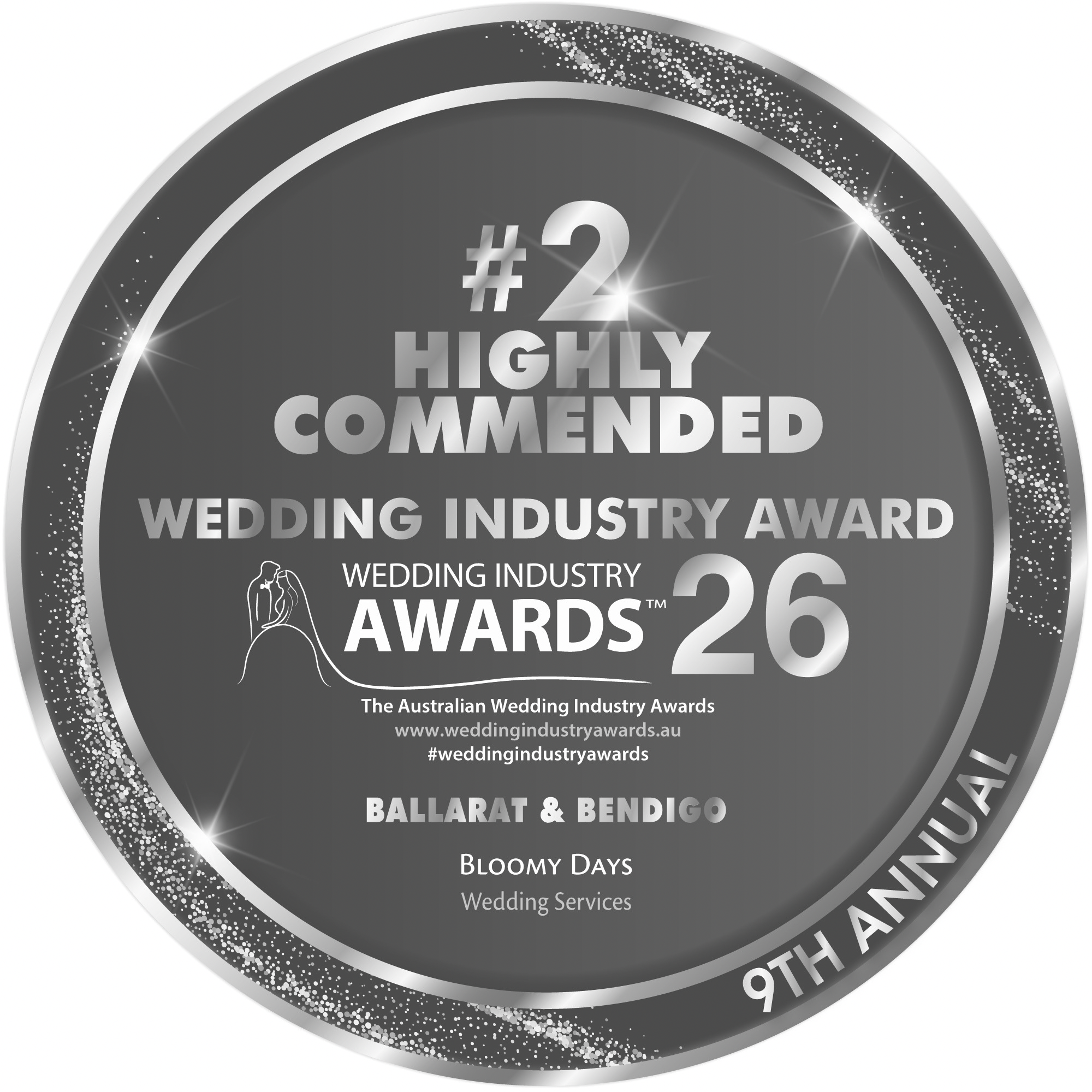 highly commended wedding industry awards logo