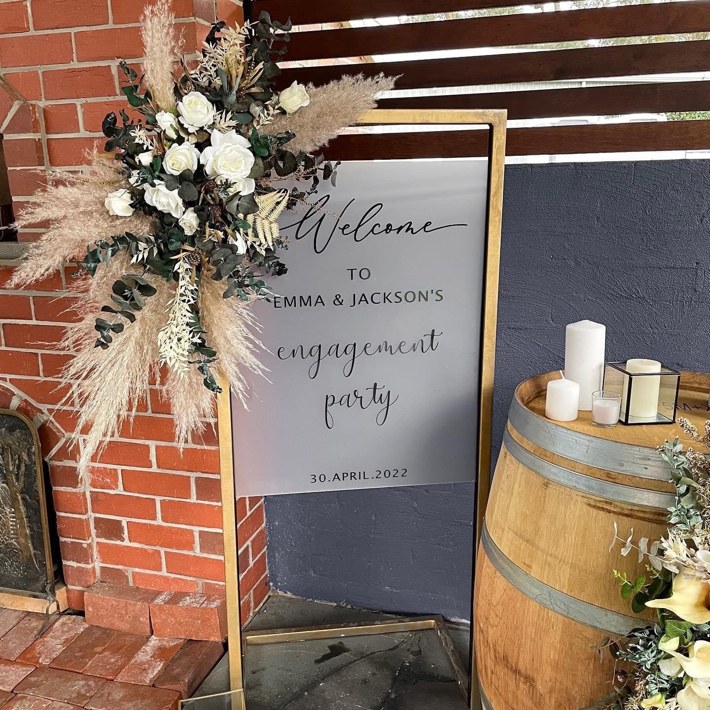 Rectangle Sign & Stand Hire Package