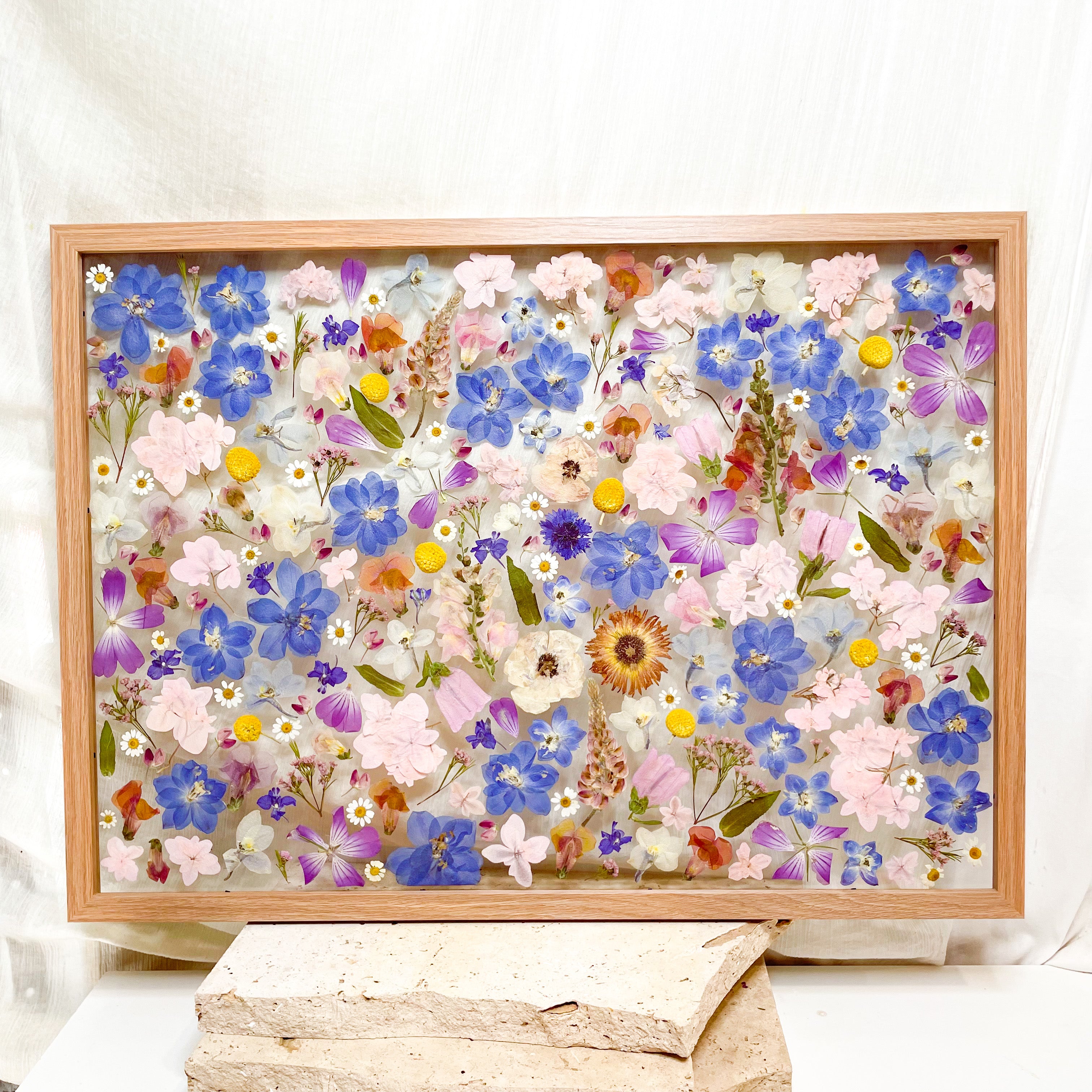 Pressed Flower Petal Framing Floating Mount