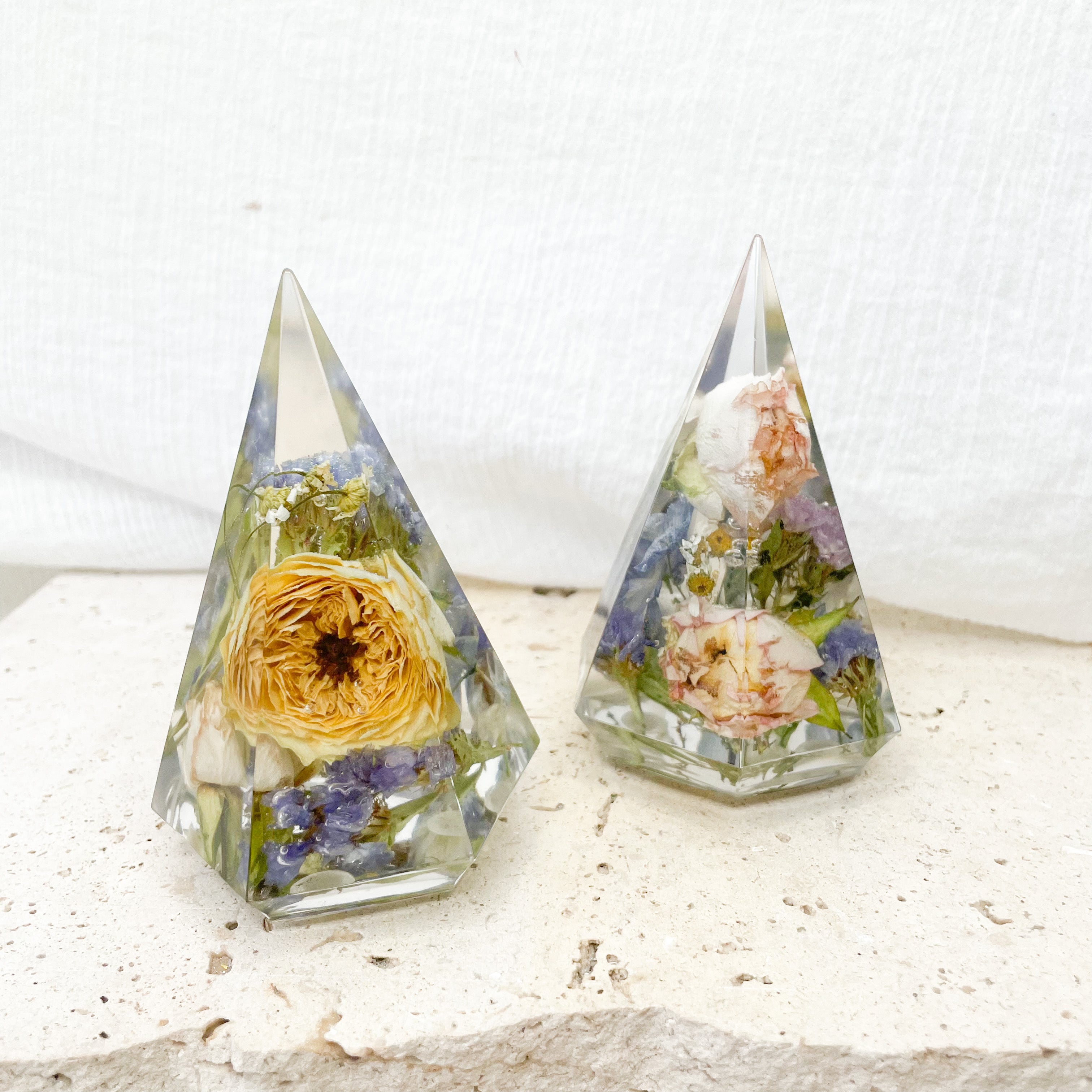 Preserved Flowers Resin Ring Holder
