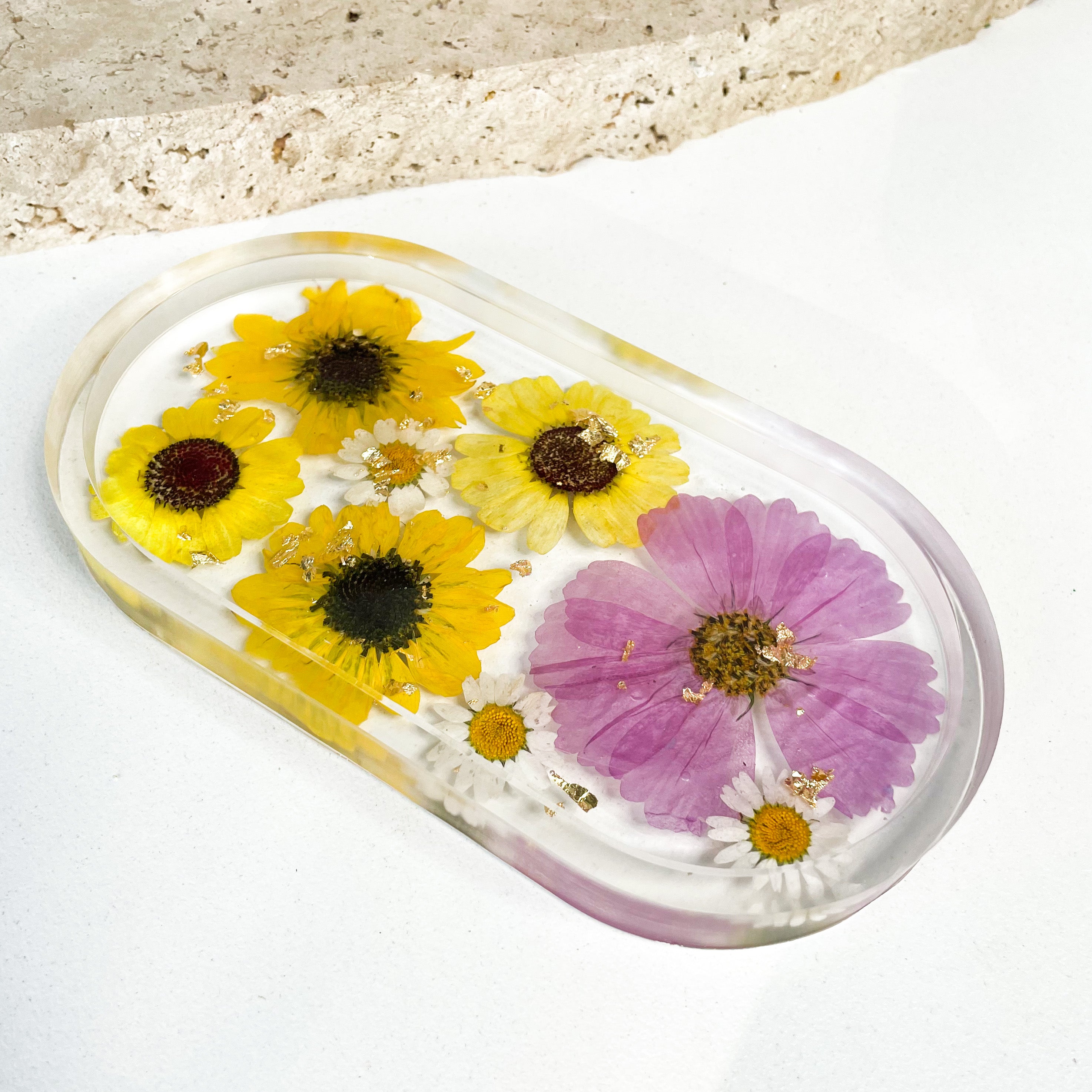 Resin Jewellery Tray - Sunflower Fields