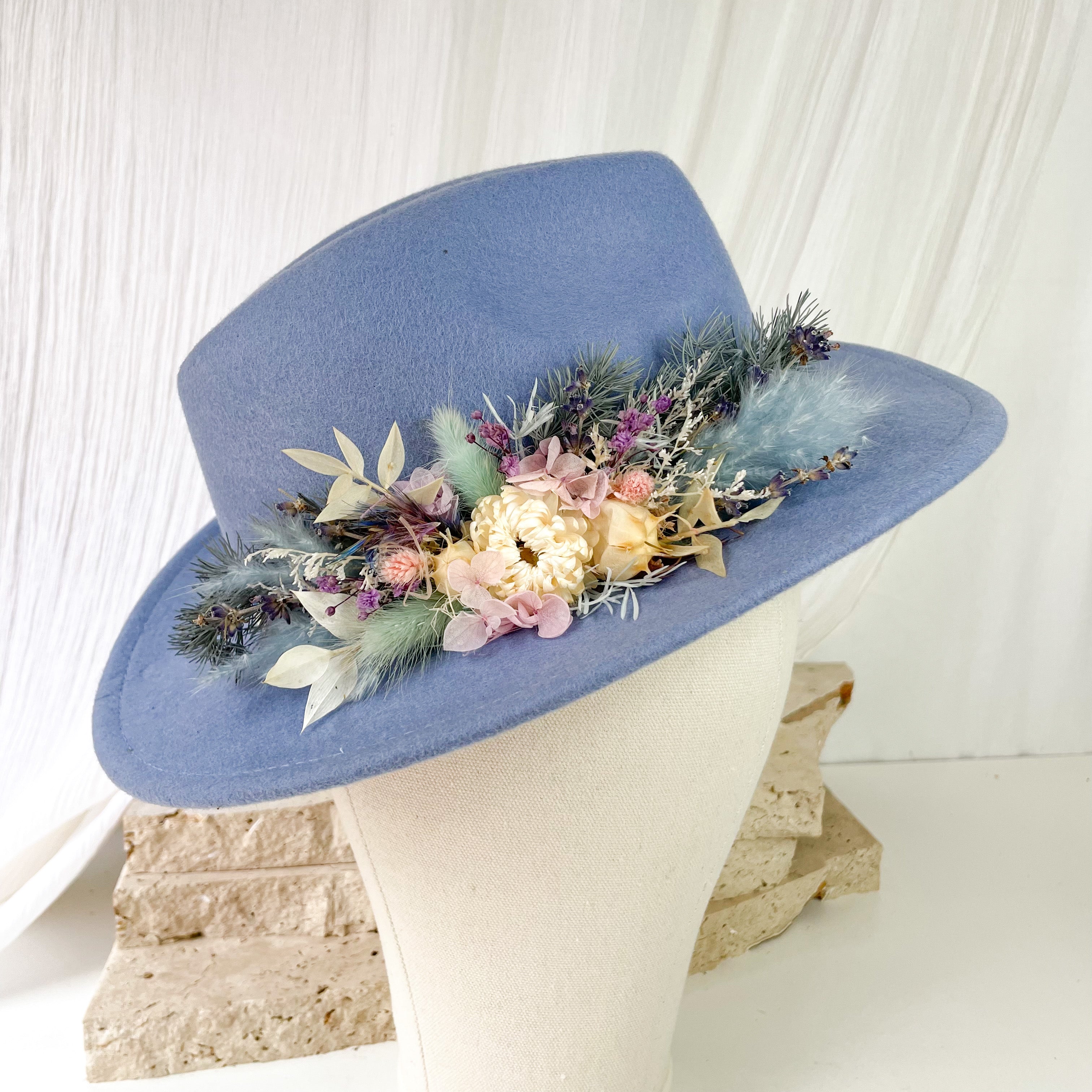 Blue Kids Floral Hat