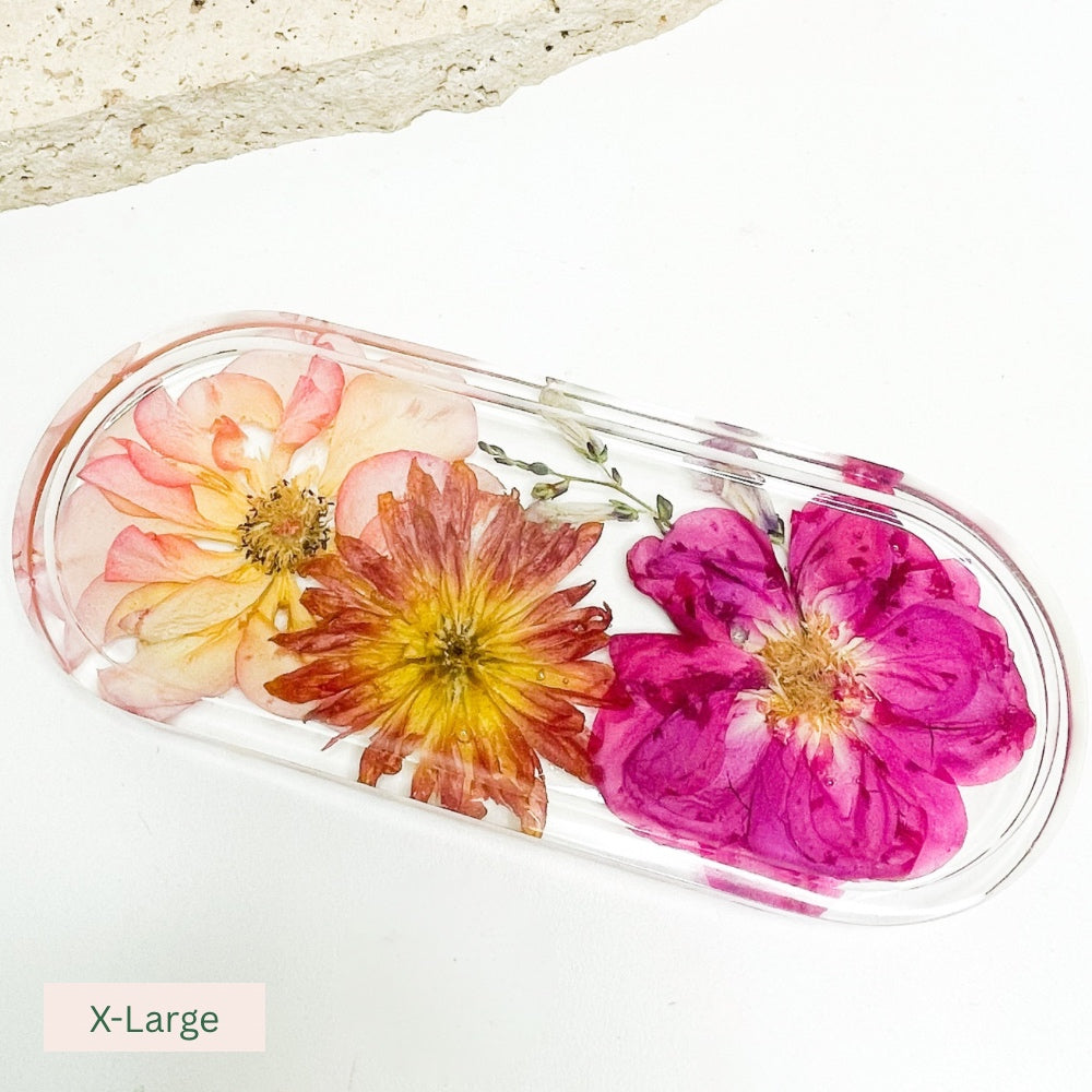 Preserved Flowers Resin Jewellery Trays