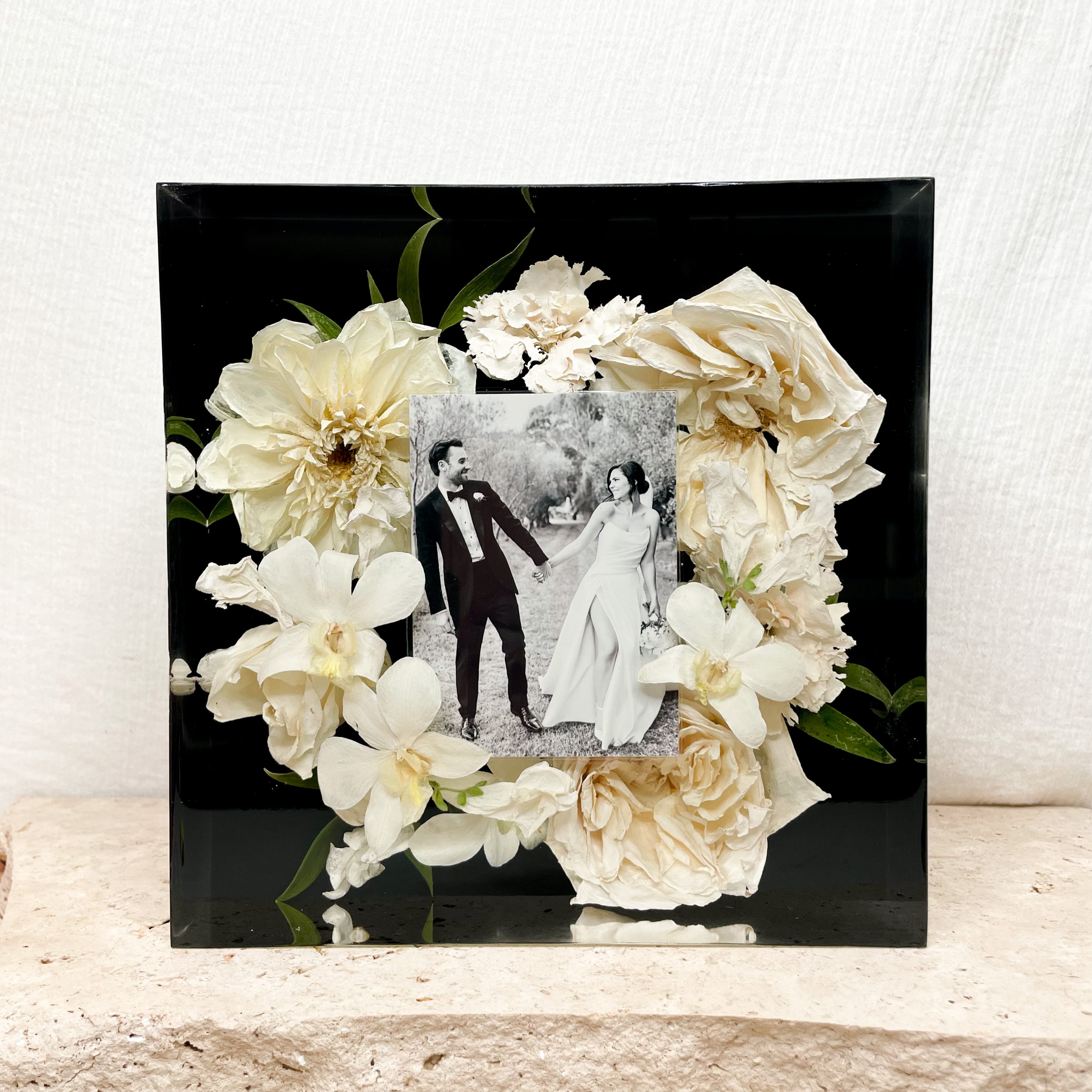 Preserved Flowers Resin Square - Large