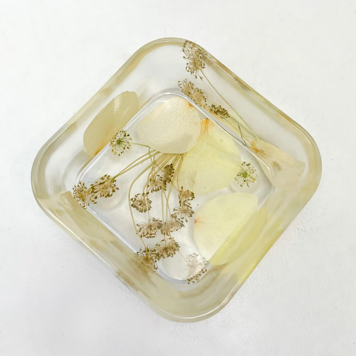 Preserved Flowers Resin Ring Dish - Small