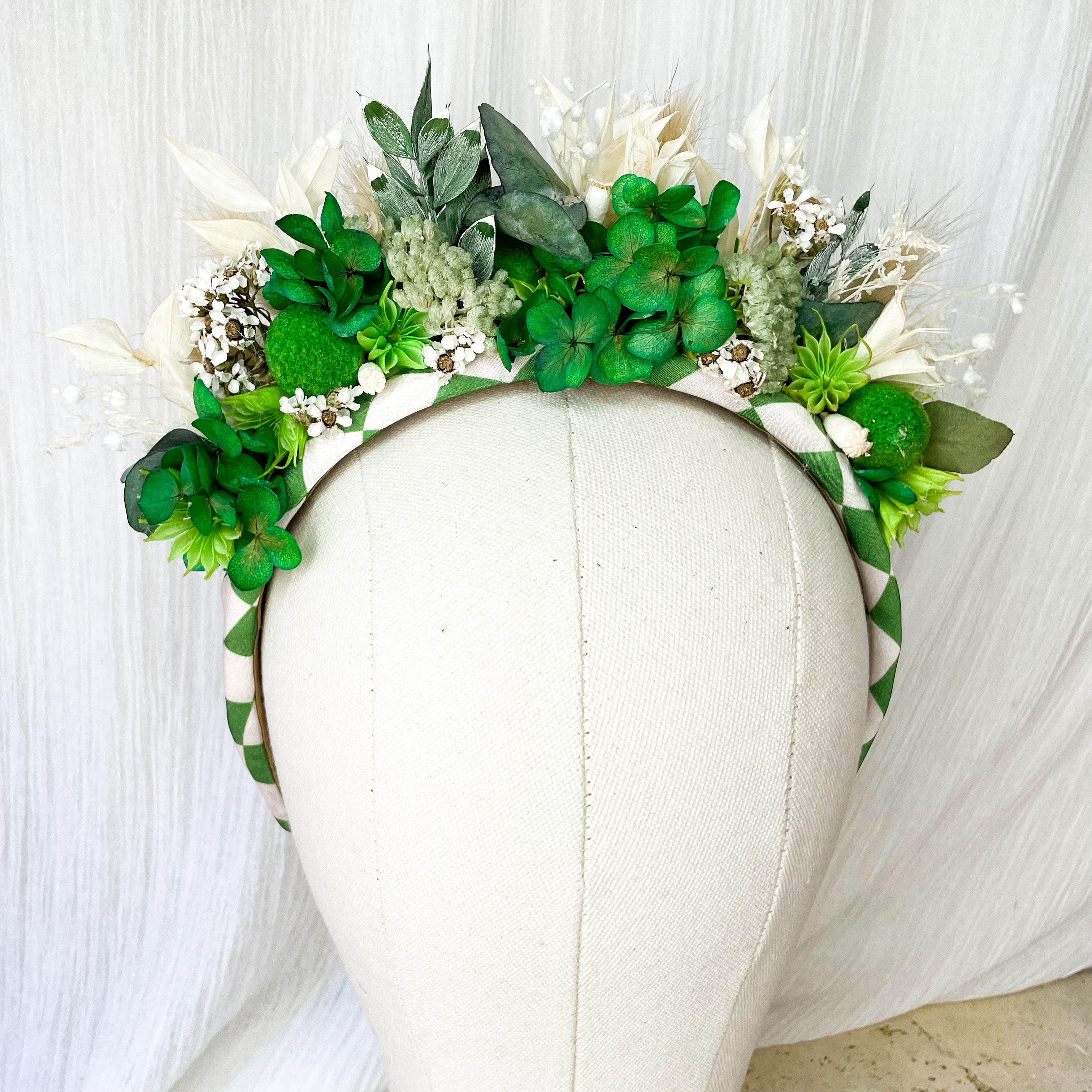All Things Green Floral Headband