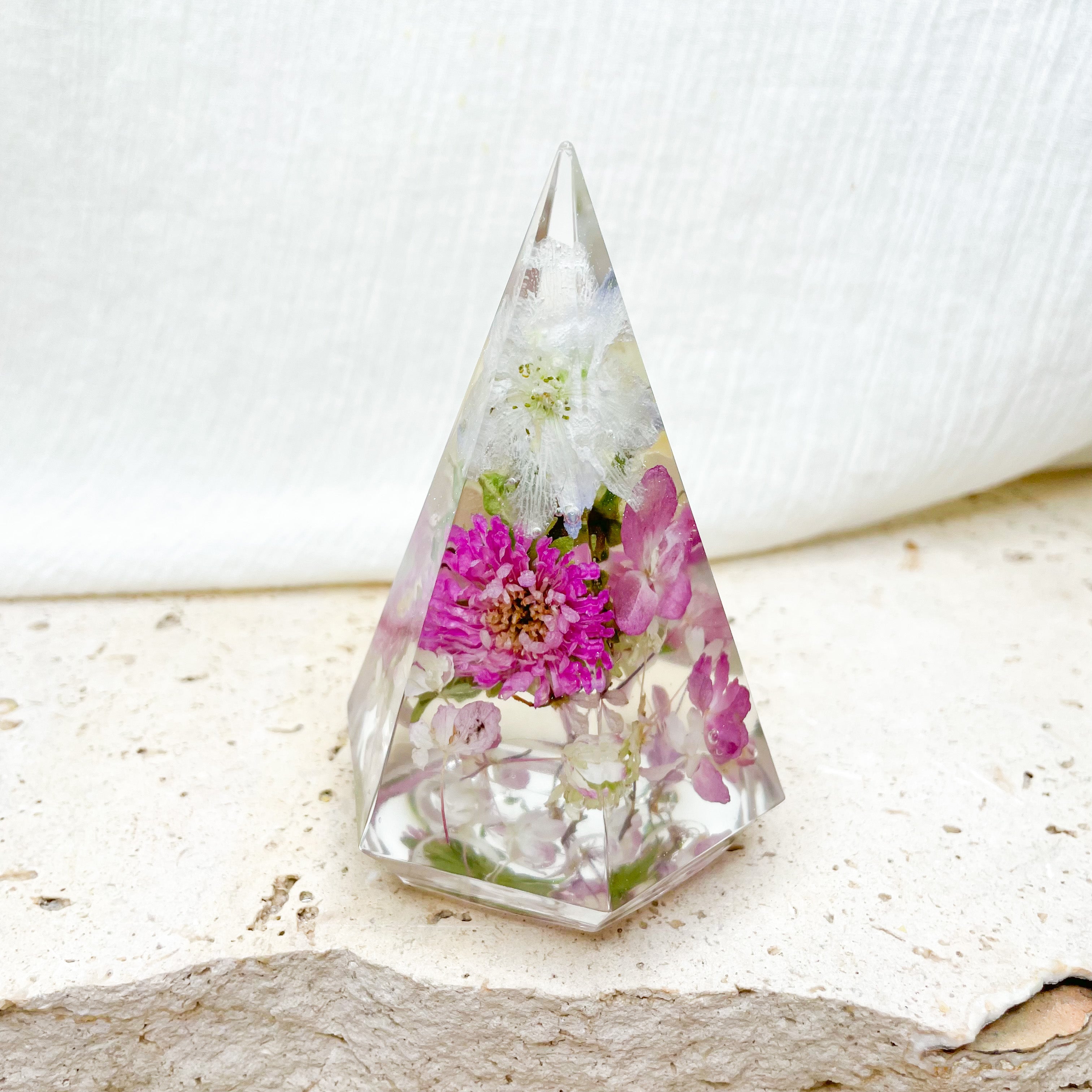 Preserved Flowers Resin Ring Holder