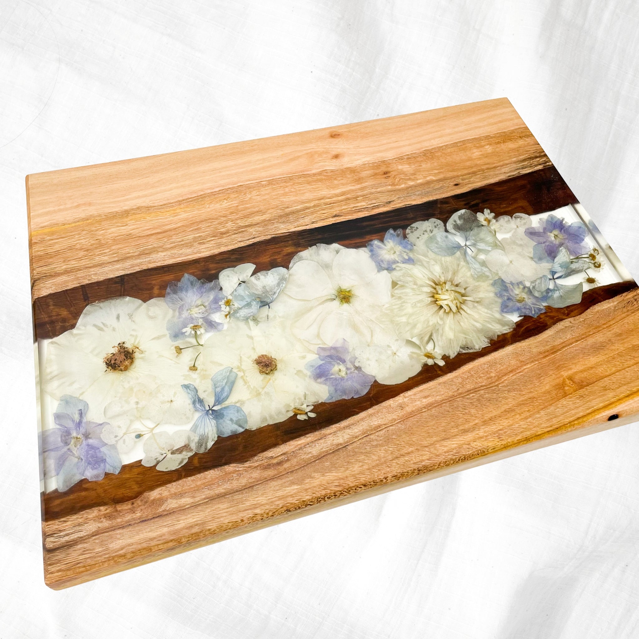 Preserved Flowers Timber Charcuterie Boards