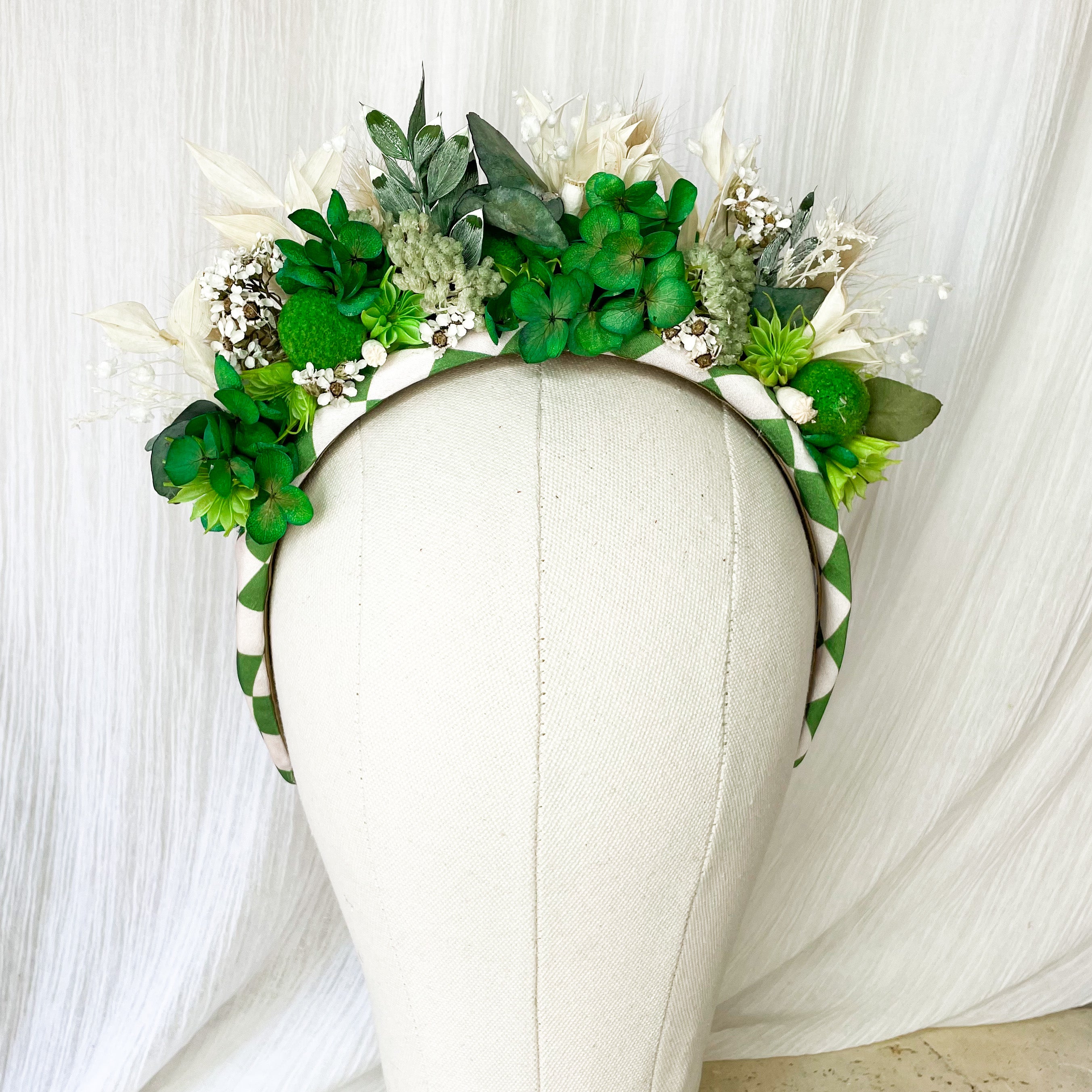 All Things Green Floral Headband