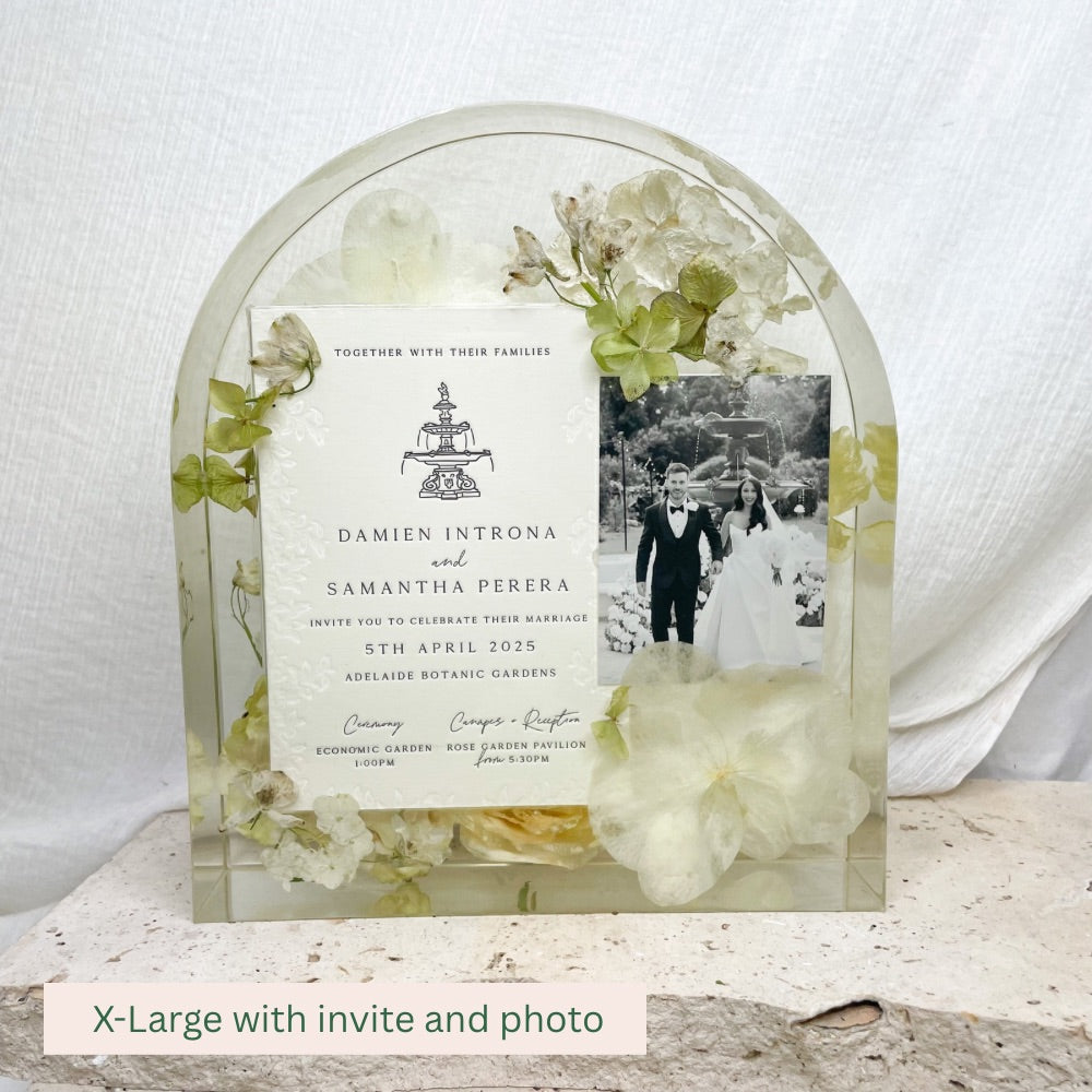 Preserved Flowers Resin Arches