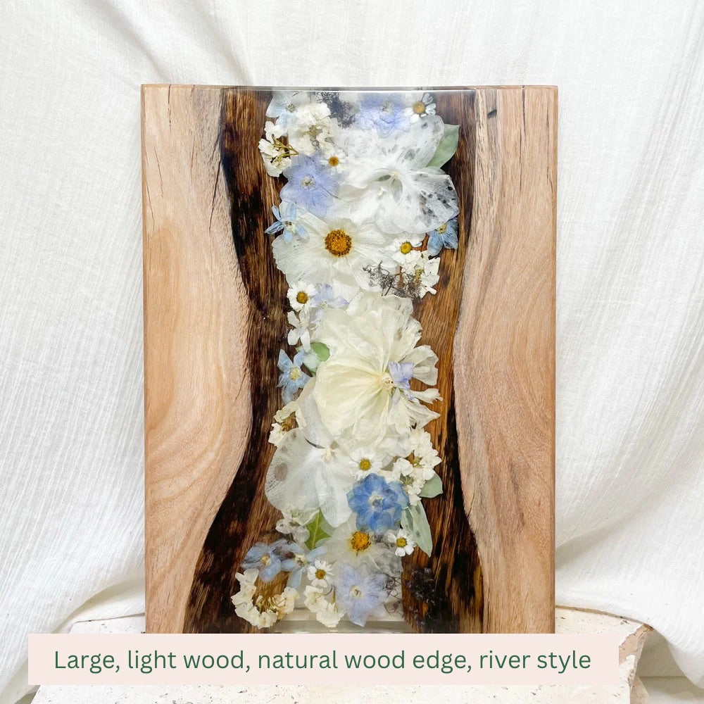 Preserved Flowers Timber Charcuterie Boards