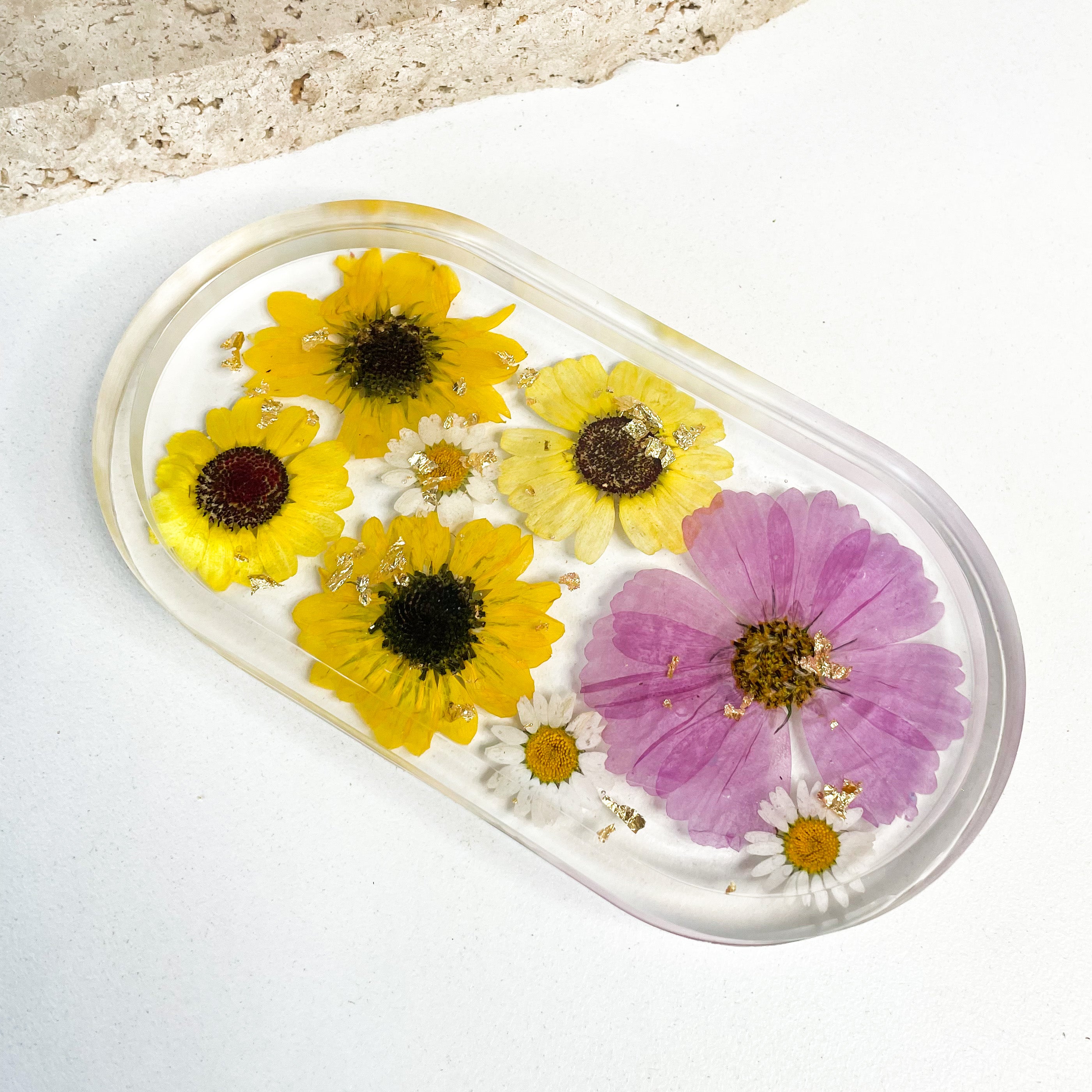 Resin Jewellery Tray - Sunflower Fields