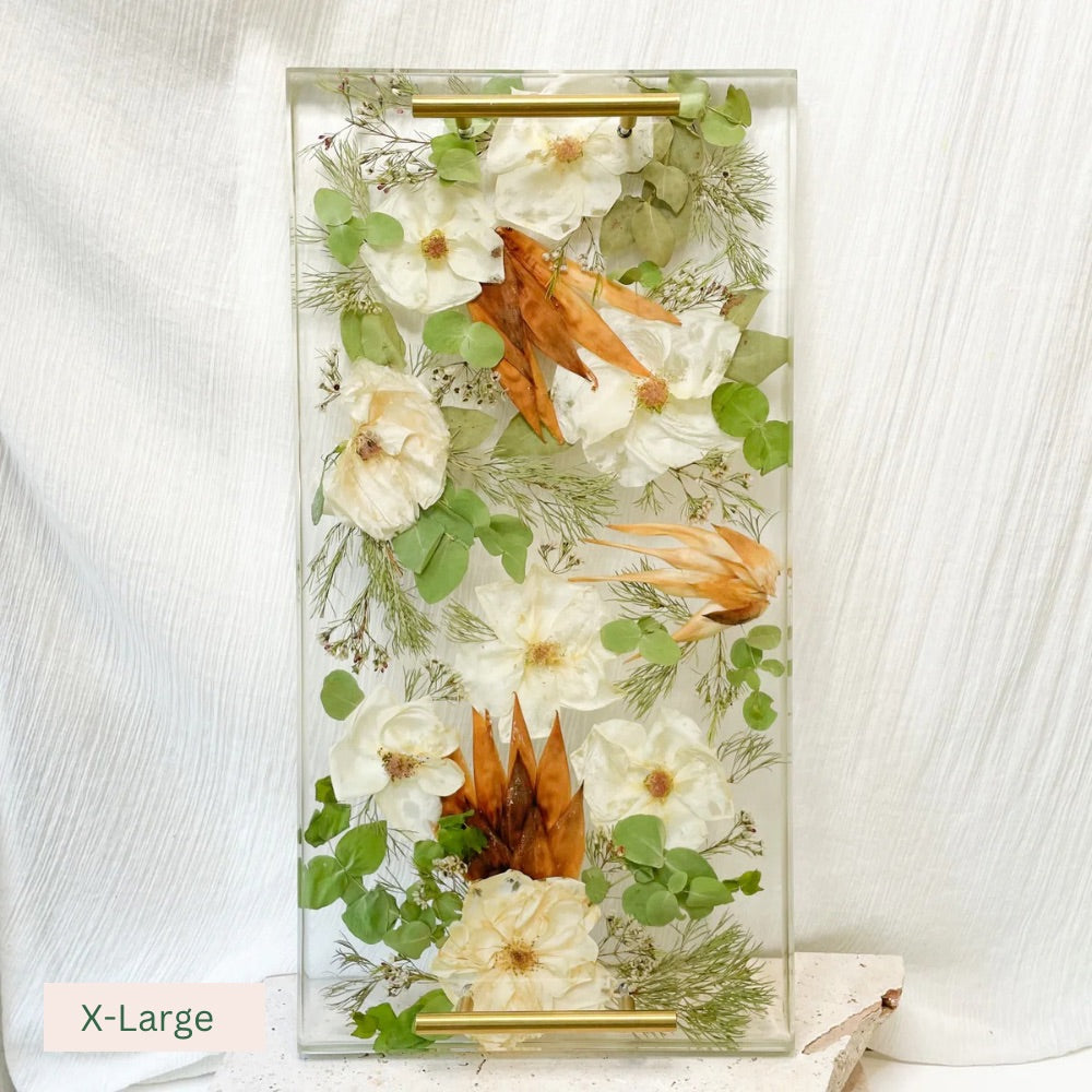 Preserved Flowers All Resin Charcuterie Boards