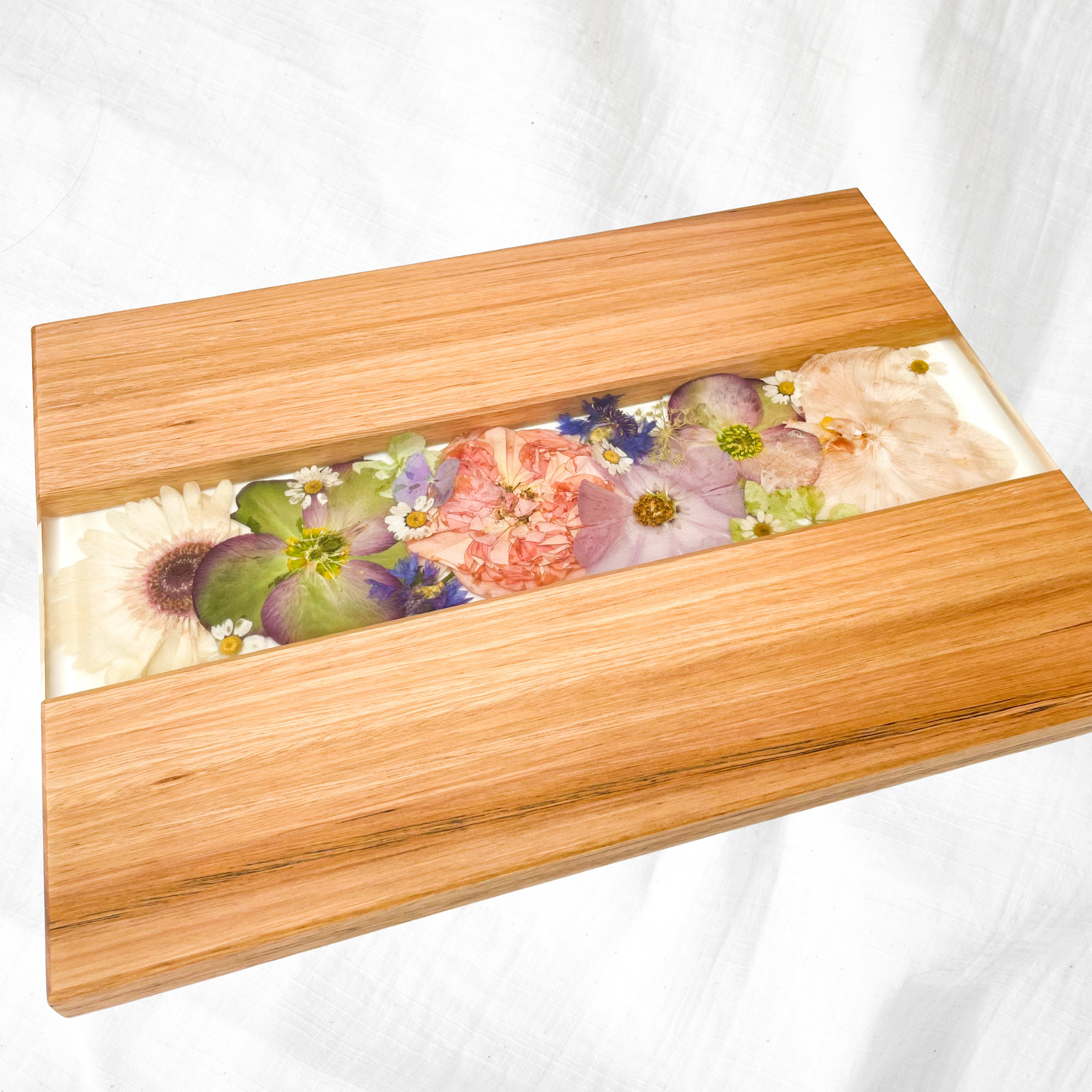 Preserved Flowers Timber Charcuterie Boards