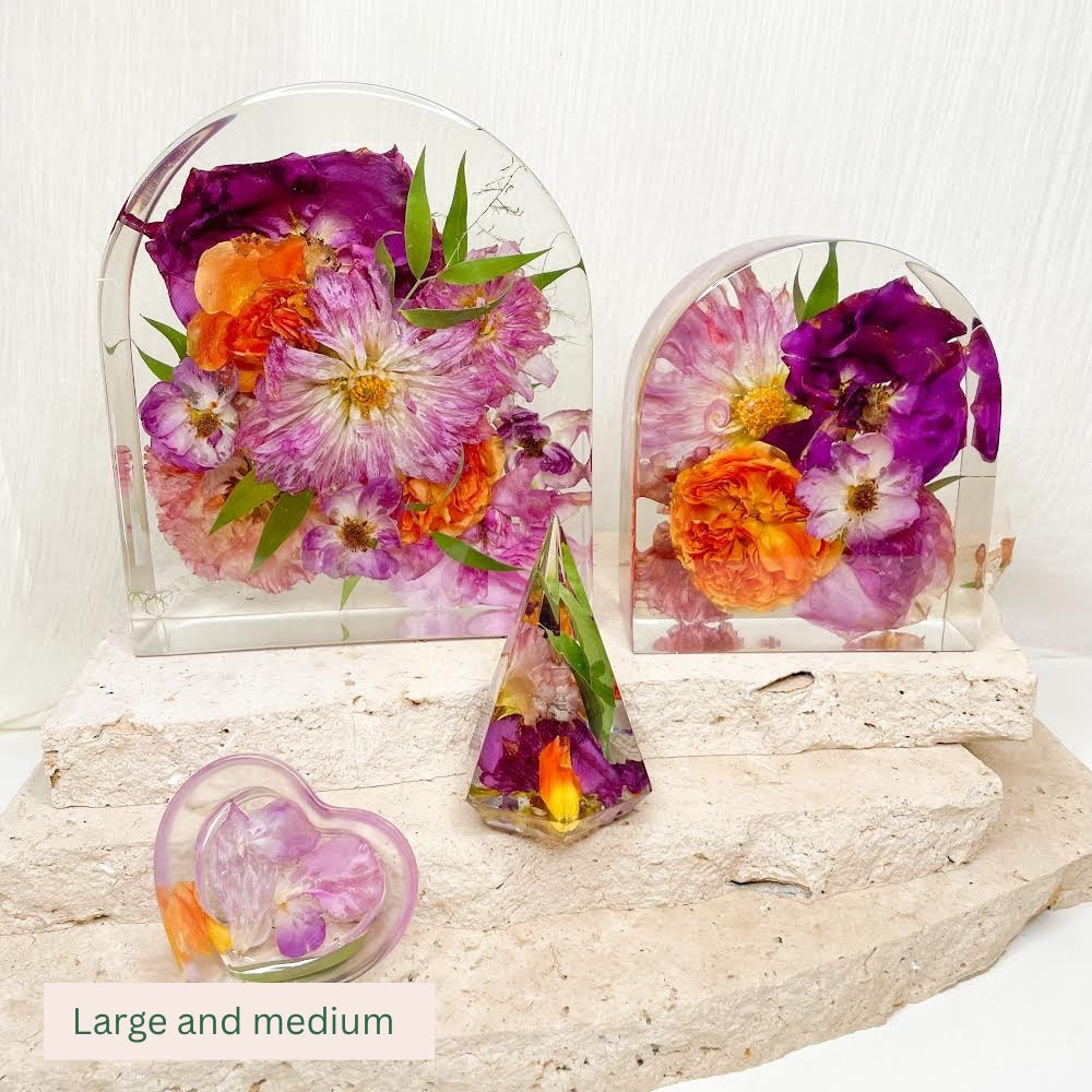 Preserved Flowers Resin Arches
