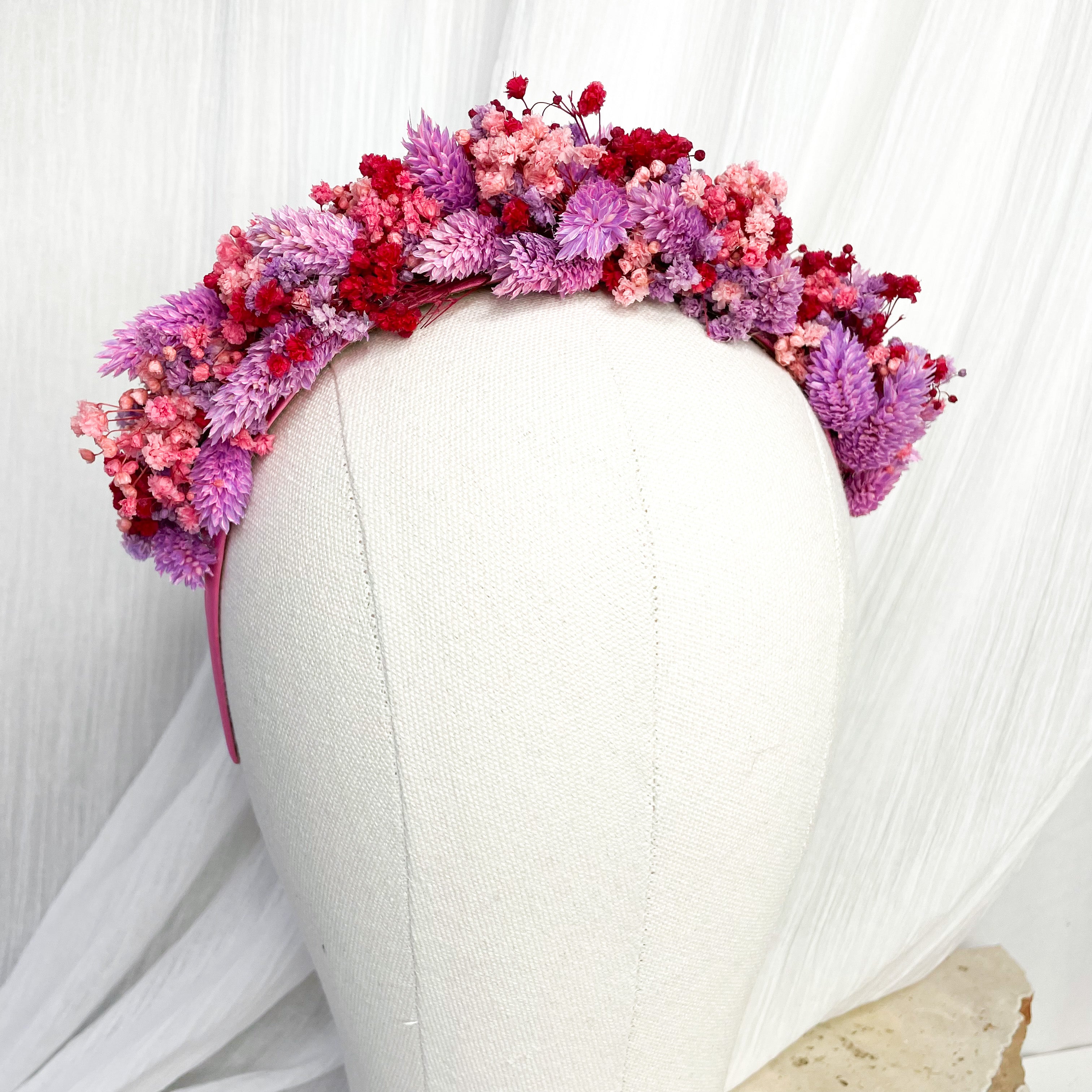 Purple & Red Floral Headband
