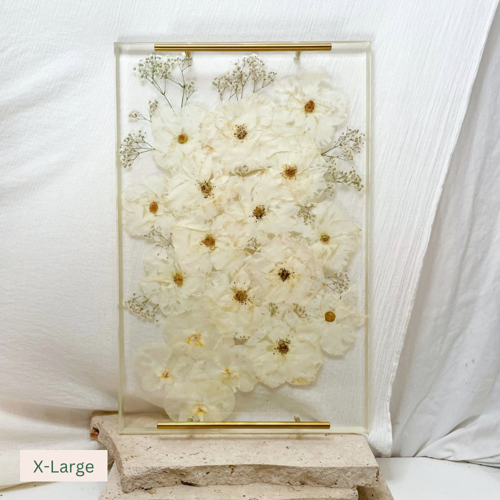 Preserved Flowers All Resin Charcuterie Boards