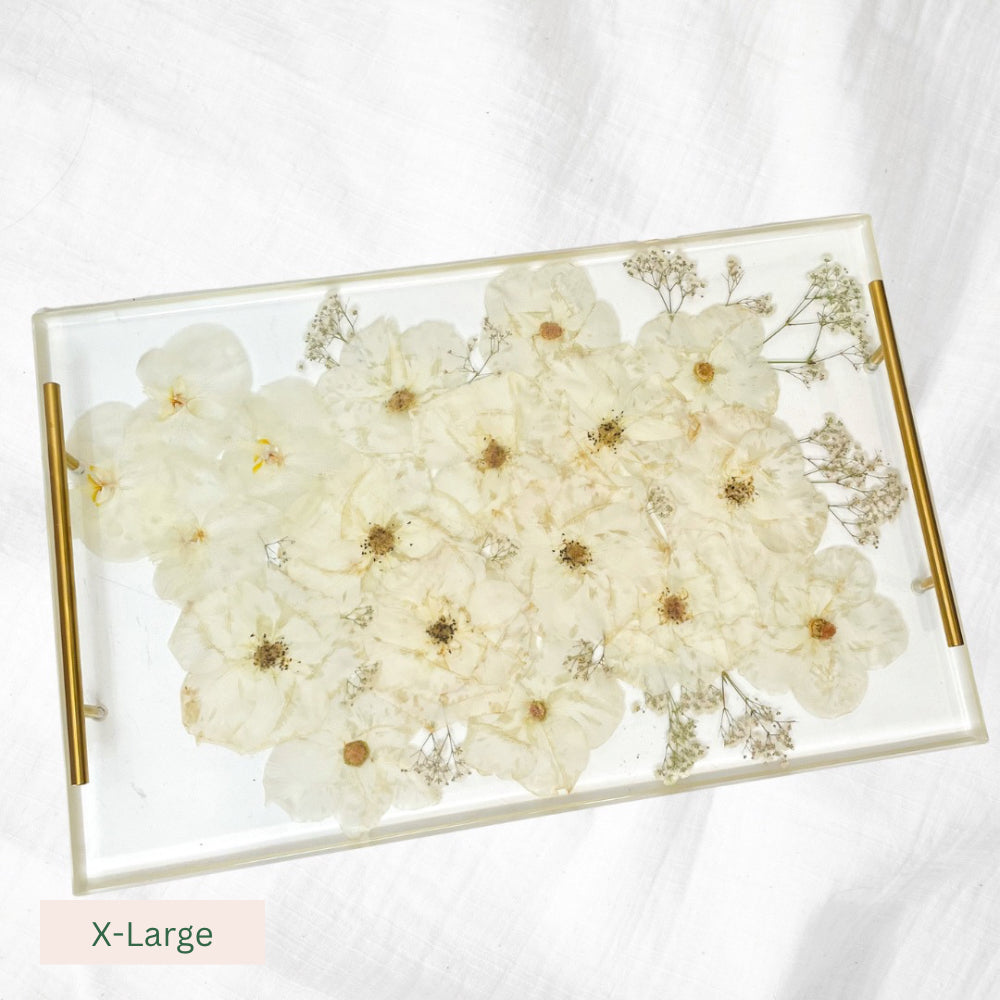Preserved Flowers All Resin Charcuterie Boards