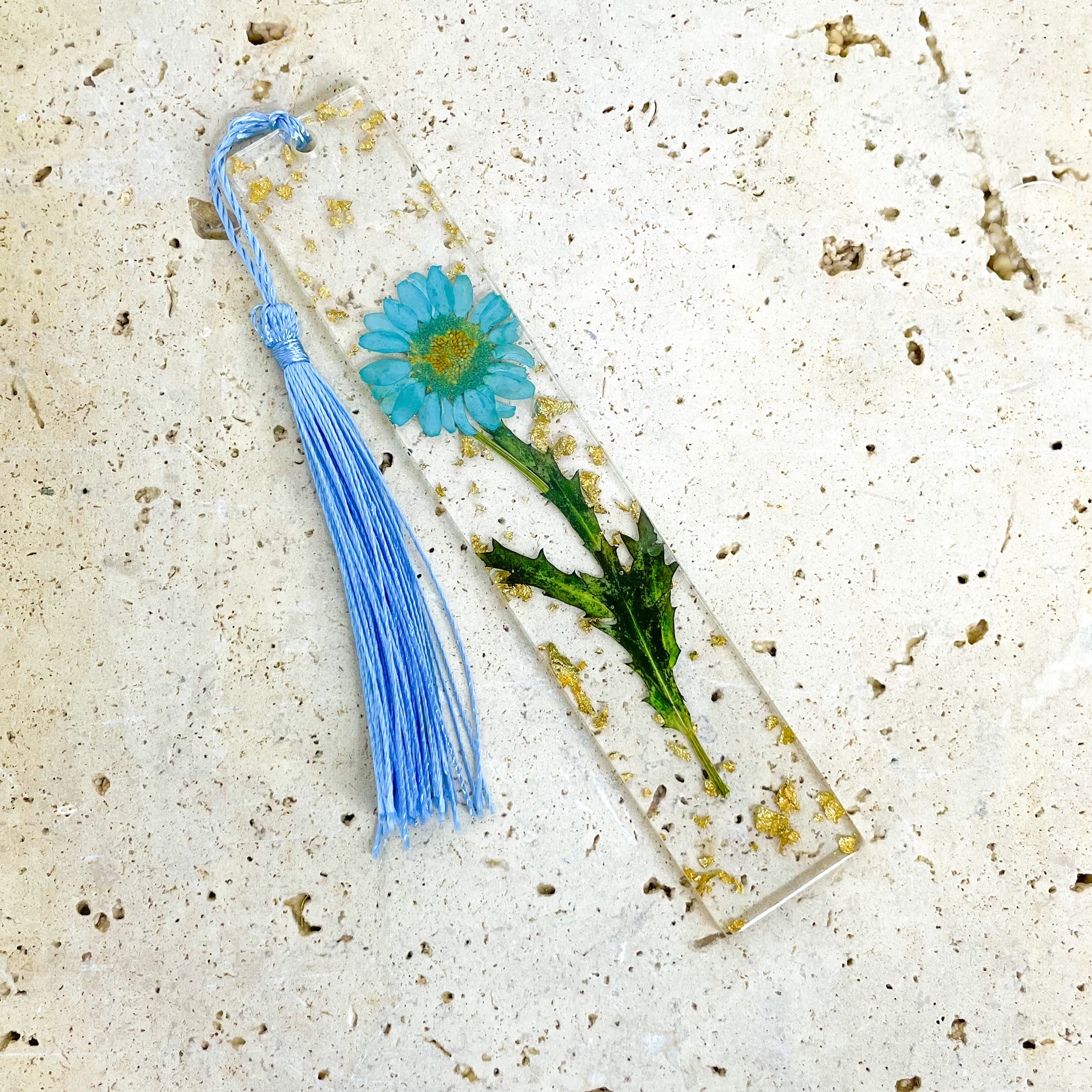 Flower Stem Bookmark - Blue