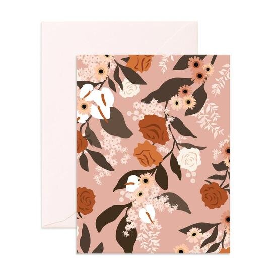 Dusty Rose Greeting Card